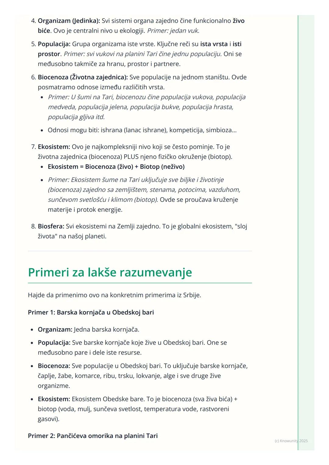 # Nivoi organizacije živog sveta

## Uvod u nivoe organizacije

Sva živa bića, od najmanje bakterije do najvećeg drveta, imaju neku vrstu
st