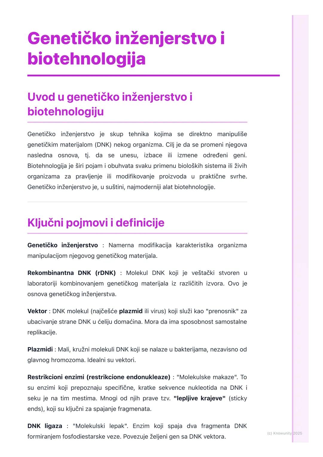 Genetičko inženjerstvo i biotehnologija
