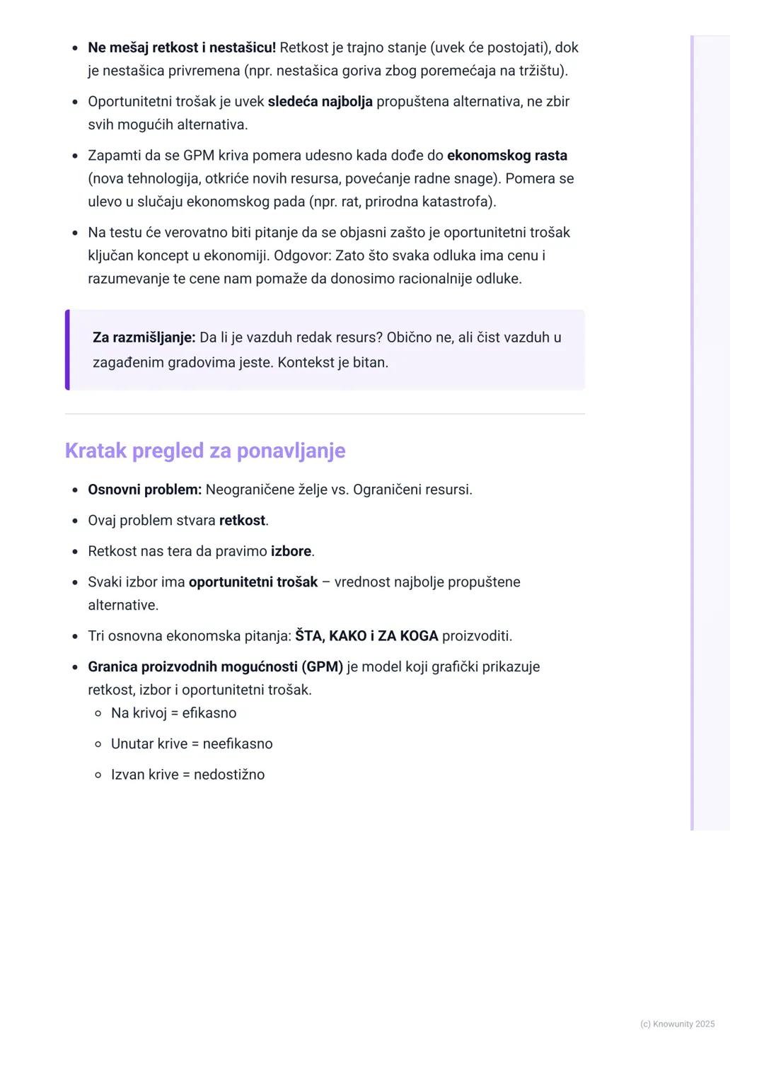 # Osnovni ekonomski problem:
Retkost i izbor

Osnovna ideja: Retkost i izbor

Sve u ekonomiji počinje jednim fundamentalnim problemom: mi ka