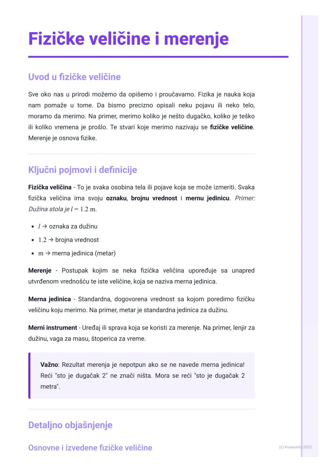 Fizičke veličine i merenje