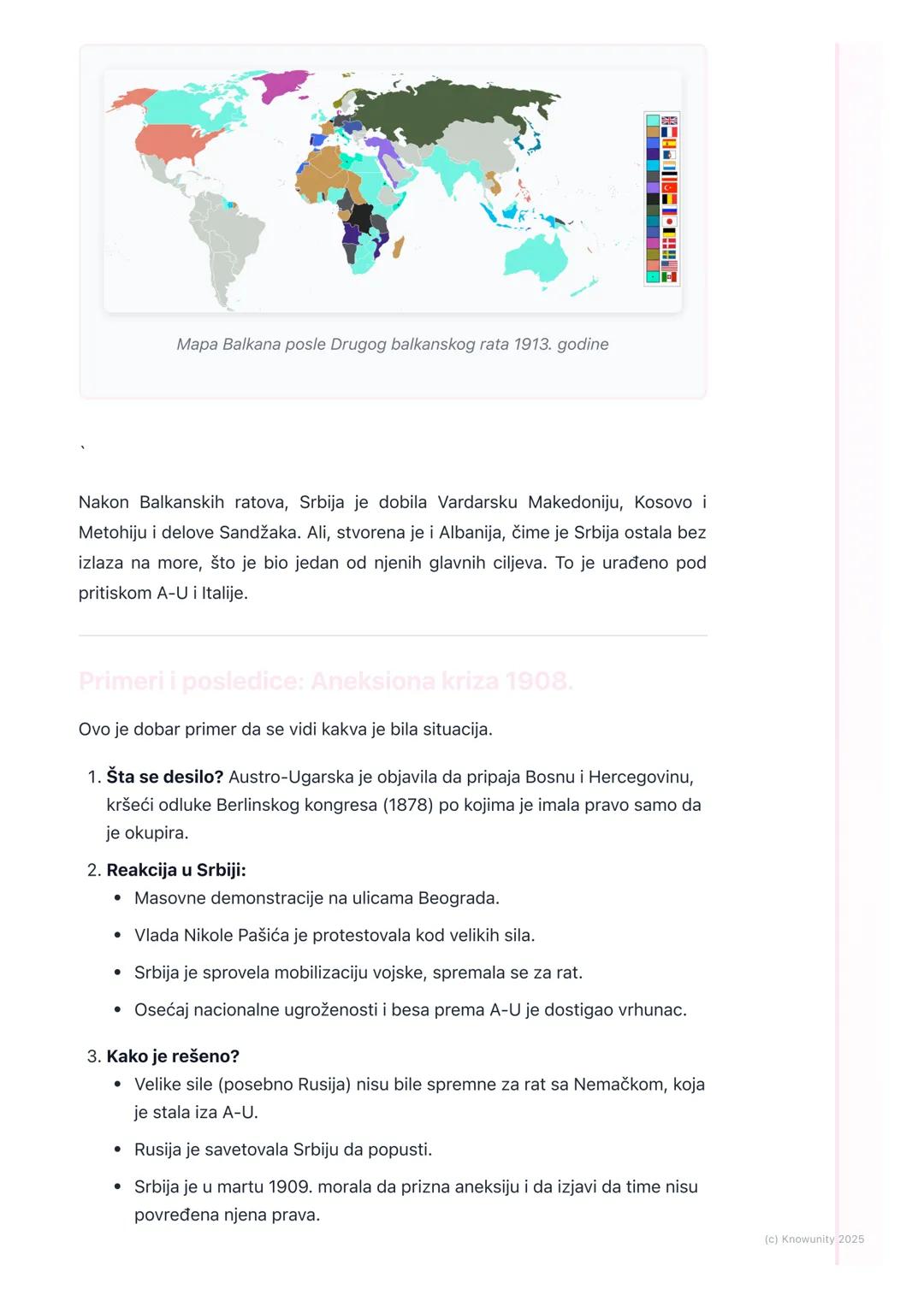 # Srbija pred Prvi svetski rat

Stanje u Srbiji početkom 20. veka

Srbija je u period pred Prvi svetski rat ušla značajno ojačana, ali i isc