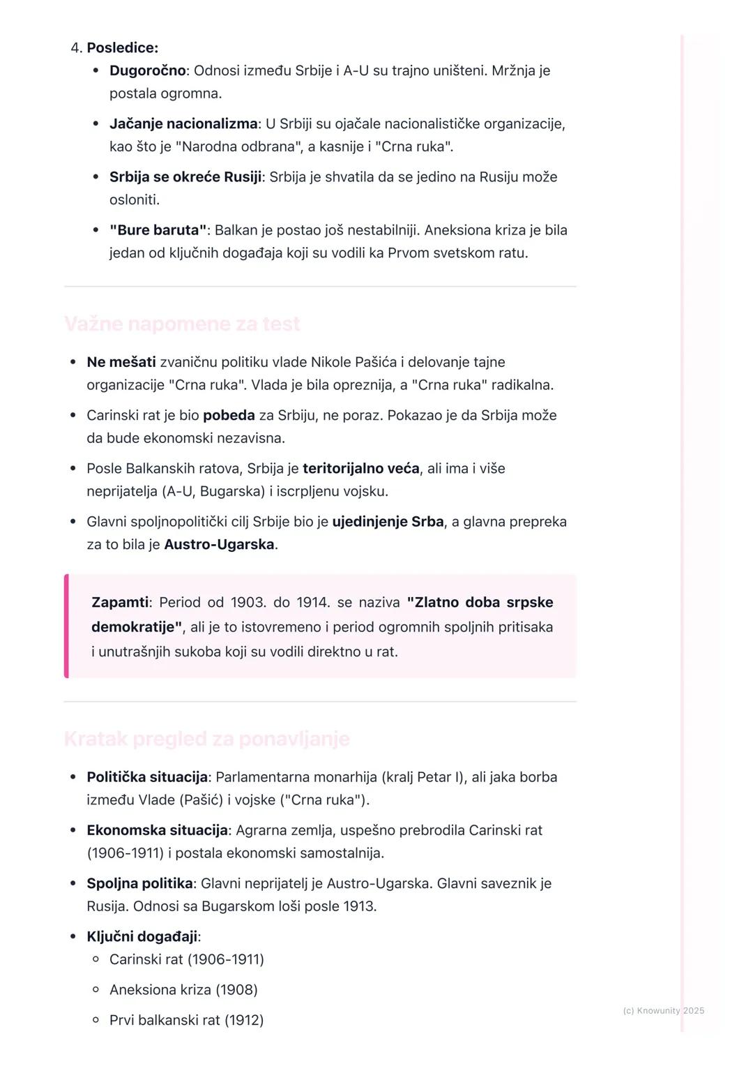 # Srbija pred Prvi svetski rat

Stanje u Srbiji početkom 20. veka

Srbija je u period pred Prvi svetski rat ušla značajno ojačana, ali i isc