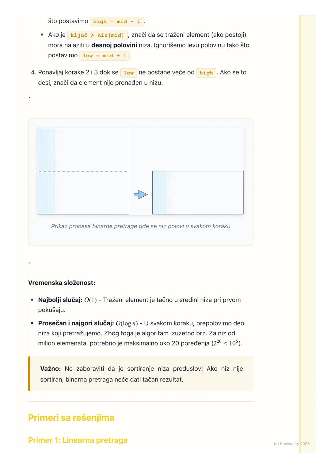# Algoritmi pretrage

Uvod u algoritme pretrage

Algoritmi pretrage su fundamentalni postupci u računarstvu. Njihov osnovni cilj
je da prona