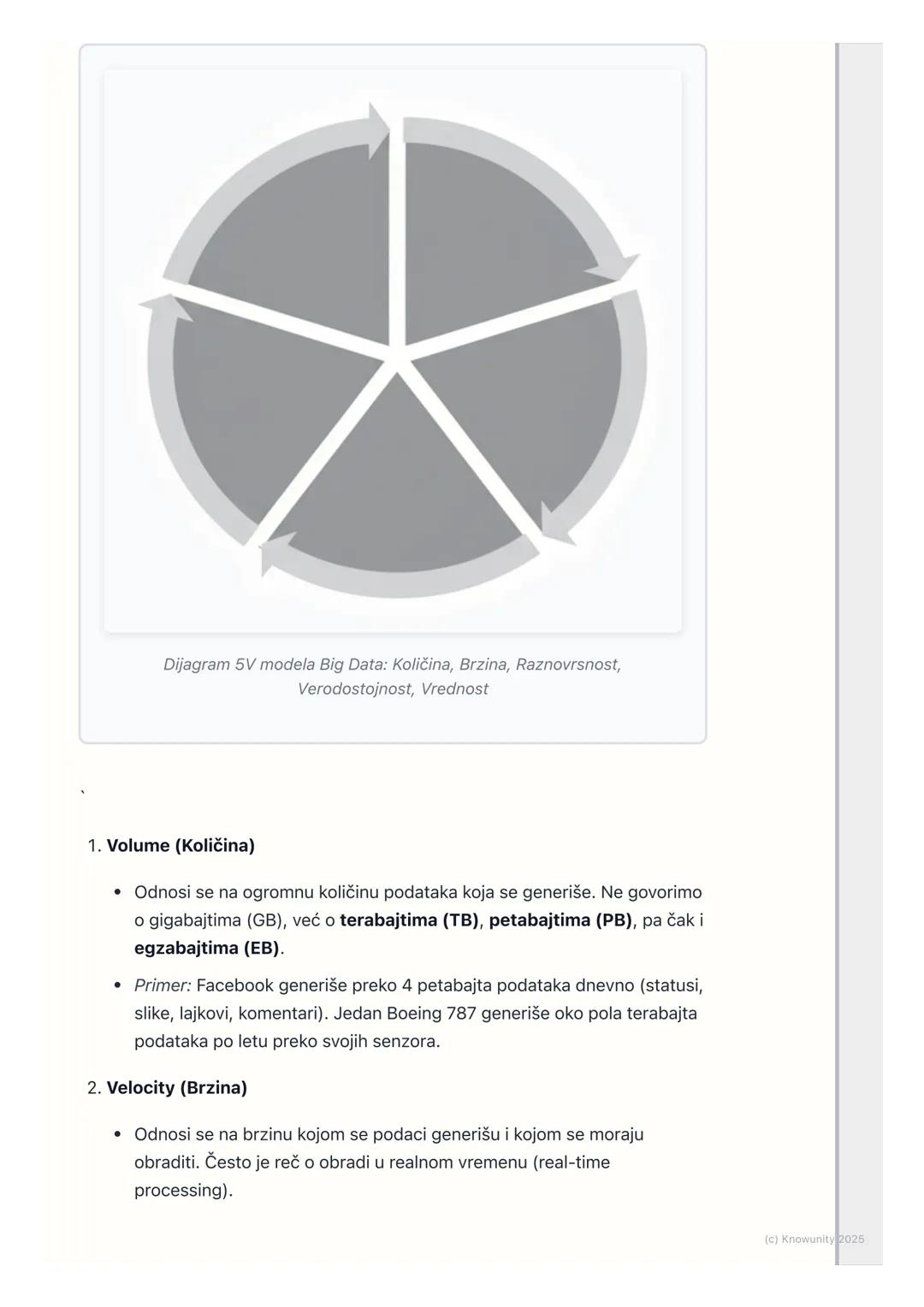 # Big Data i analitika podataka

Uvod u Big Data

Koncept Big Data se odnosi na ogromne, složene skupove podataka koje
tradicionalni softver