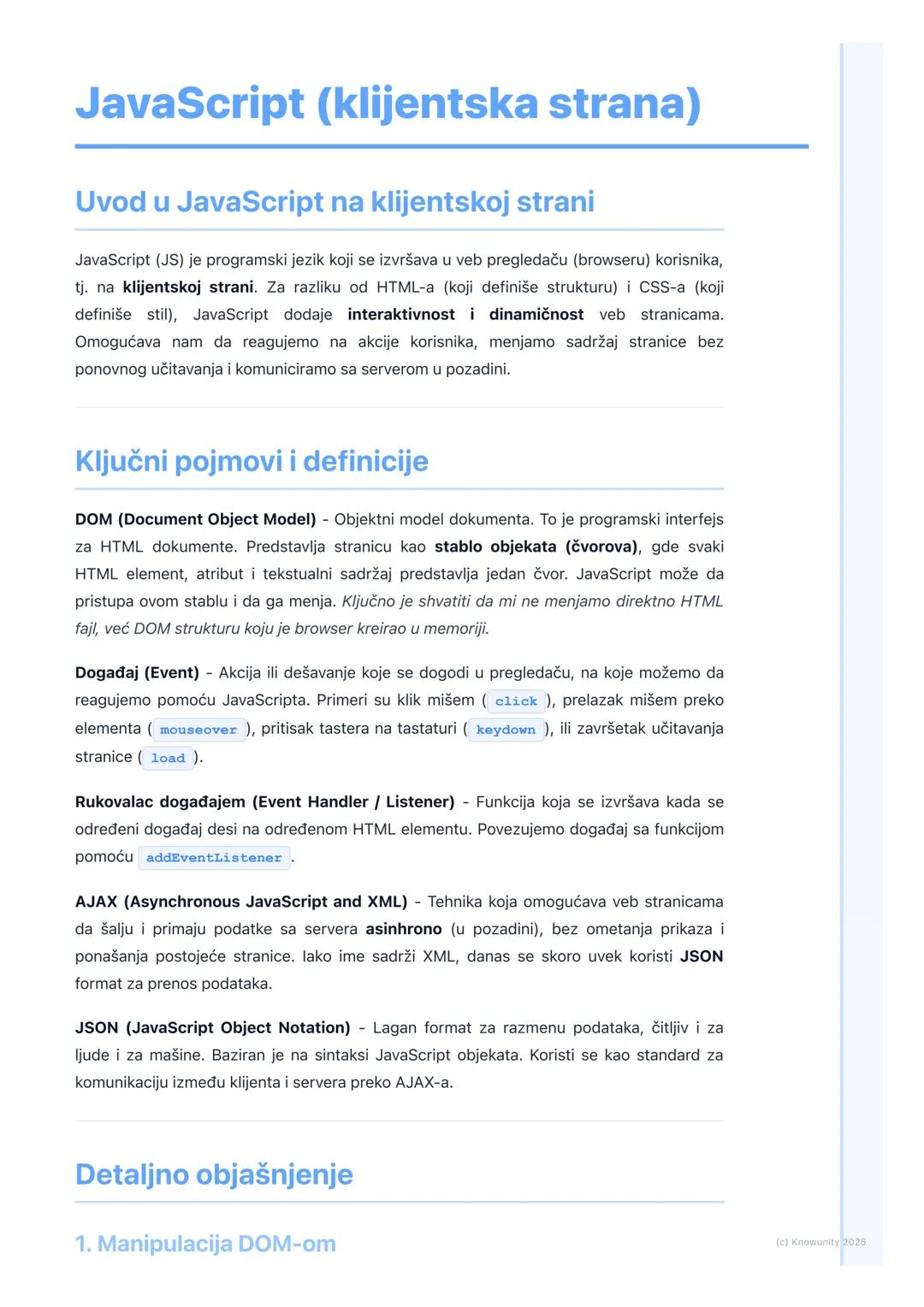 JavaScript (klijentska strana)