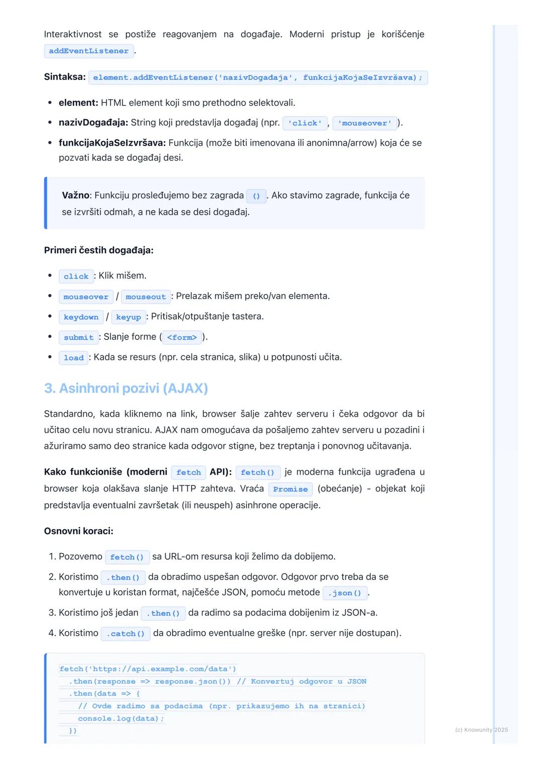 # JavaScript (klijentska strana)

Uvod u JavaScript na klijentskoj strani

JavaScript (JS) je programski jezik koji se izvršava u veb pregle