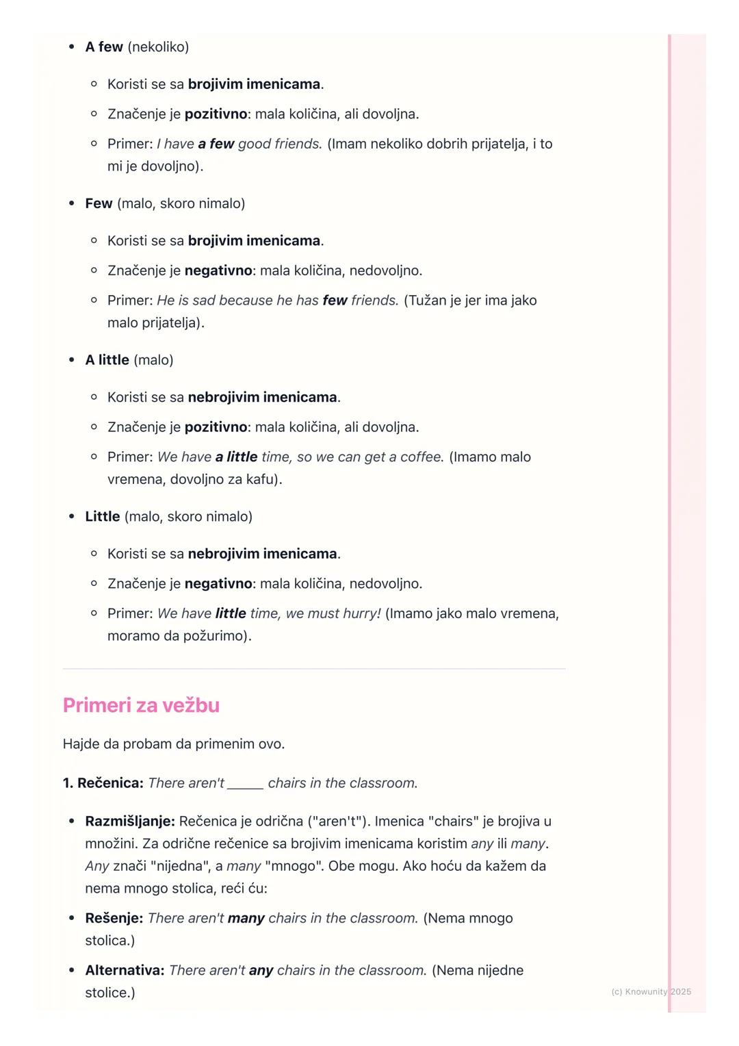 # Imenice i odrednice (Nouns
and Quantifiers)

Uvod u imenice i odrednice

Ovo je ponavljanje gradiva o imenicama, ali i učenje novih reči k