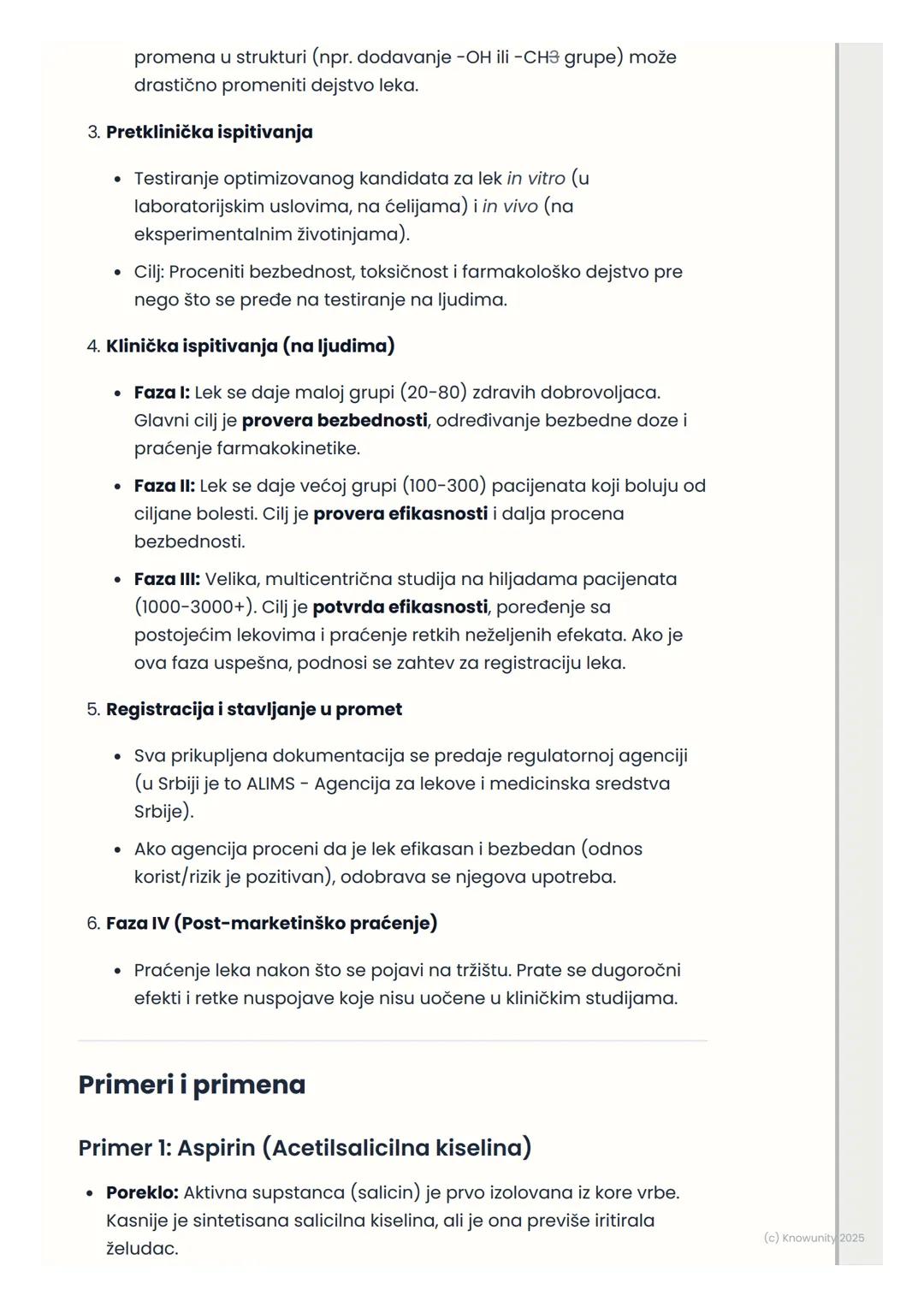 # Hemija lekova i
farmaceutska industrija

Uvod u hemiju lekova

Hemija lekova (ili medicinska hemija) je naučna disciplina na preseku
hemij