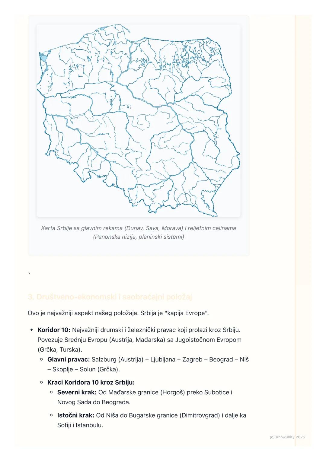 # Geografija Srbije u evropskom
kontekstu

Geografija Srbije u evropskom kontekstu

Srbija se nalazi na raskrsnici puteva između istočne i z