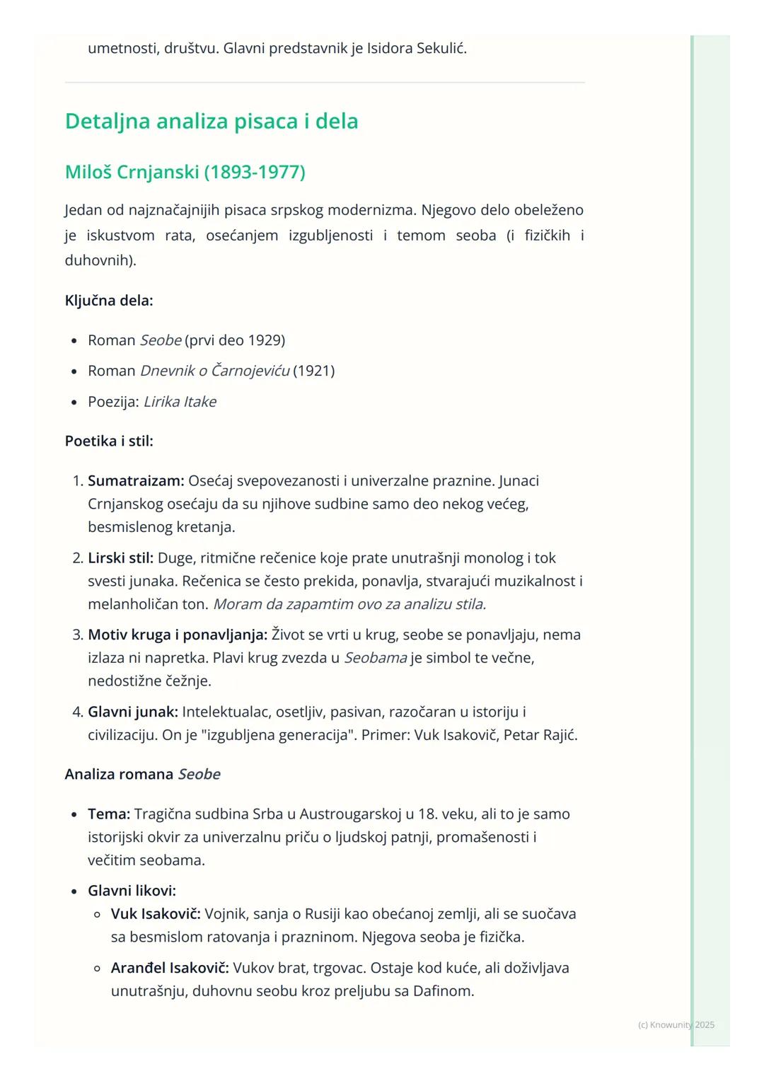 # Međuratna proza (Miloš
Crnjanski, Ivo Andrić, Isidora
Sekulić)

Uvod u međuratnu prozu

Međuratni period (1918-1941) u srpskoj književnost