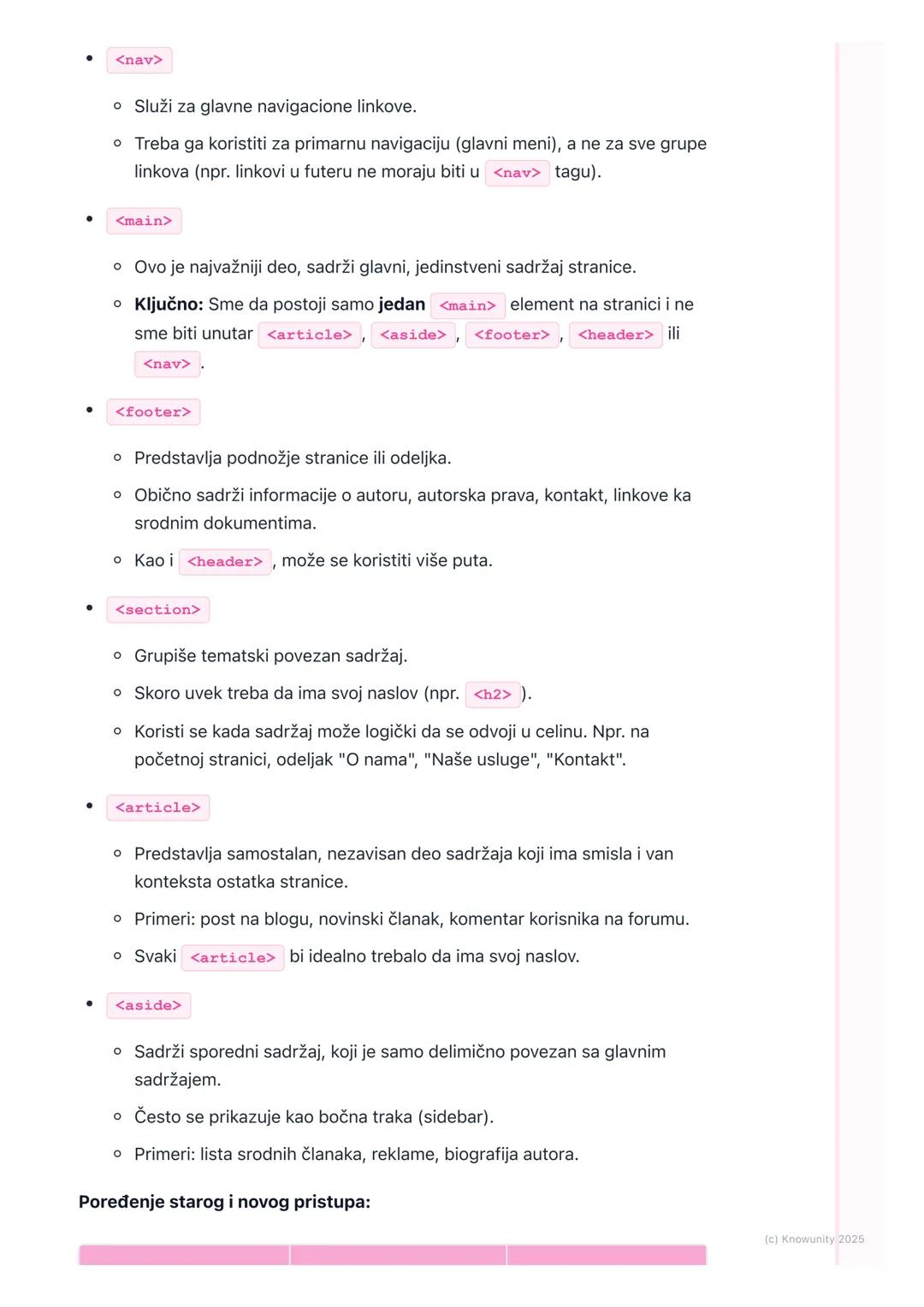 # HTML5-Struktura i
semantika

Uvod u HTML5 semantiku

HTML5 je uveo nove elemente koji pomažu da se bolje opiše struktura veb
stranice. Pre