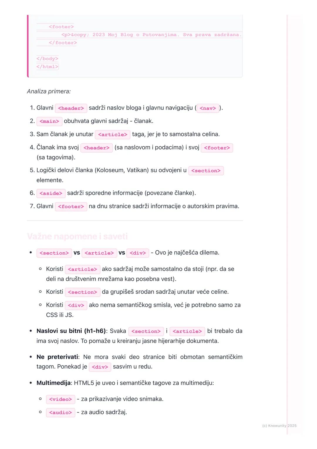 # HTML5-Struktura i
semantika

Uvod u HTML5 semantiku

HTML5 je uveo nove elemente koji pomažu da se bolje opiše struktura veb
stranice. Pre