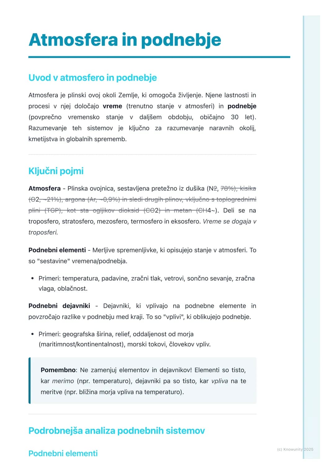 # Atmosfera in podnebje

Uvod v atmosfero in podnebje

Atmosfera je plinski ovoj okoli Zemlje, ki omogoča življenje. Njene lastnosti in
proc