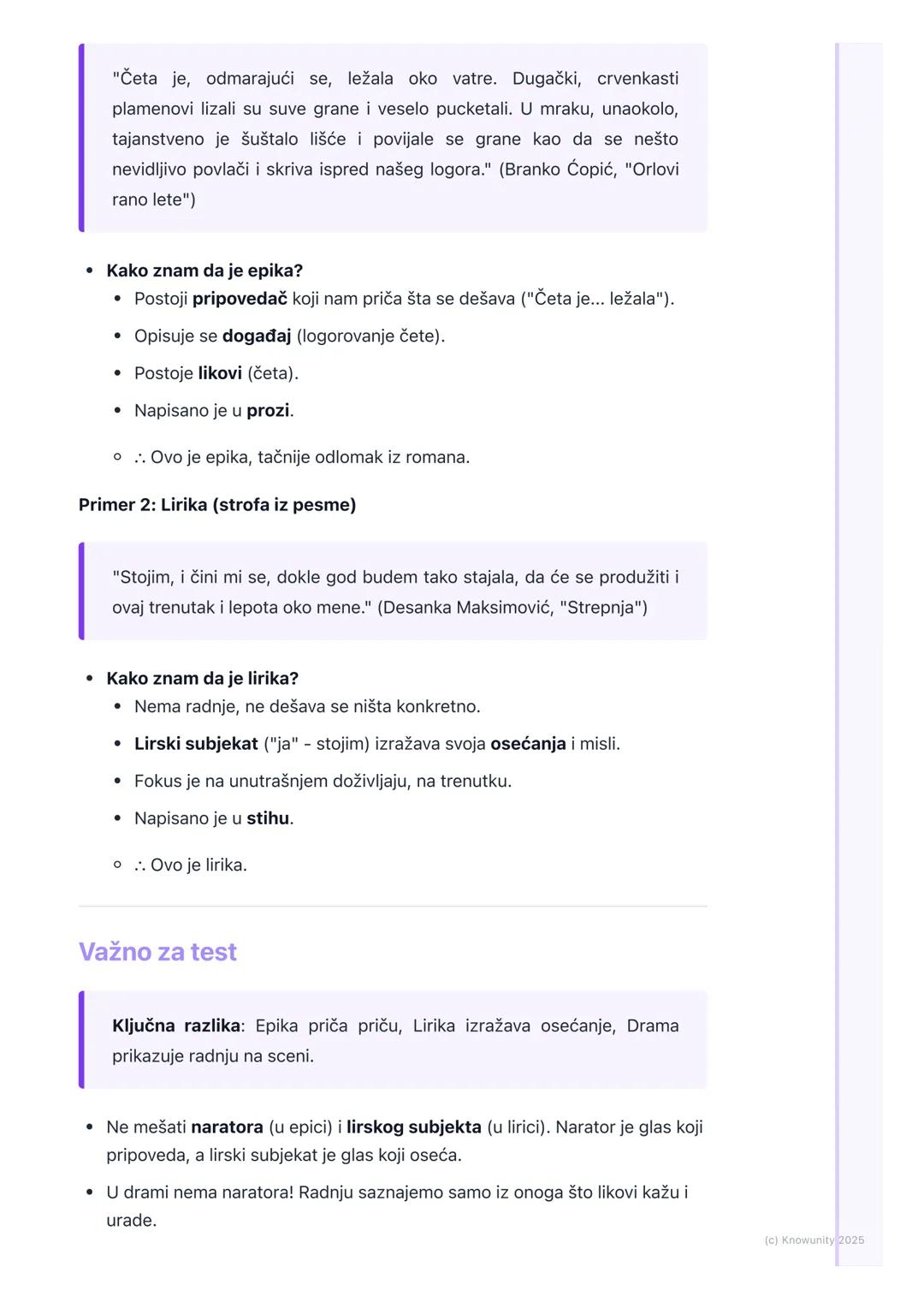 # Književni rodovi i vrste

Uvod u književne rodove

Sva književna dela koja čitamo mogu da se podele u tri velike grupe. Te grupe
se zovu k
