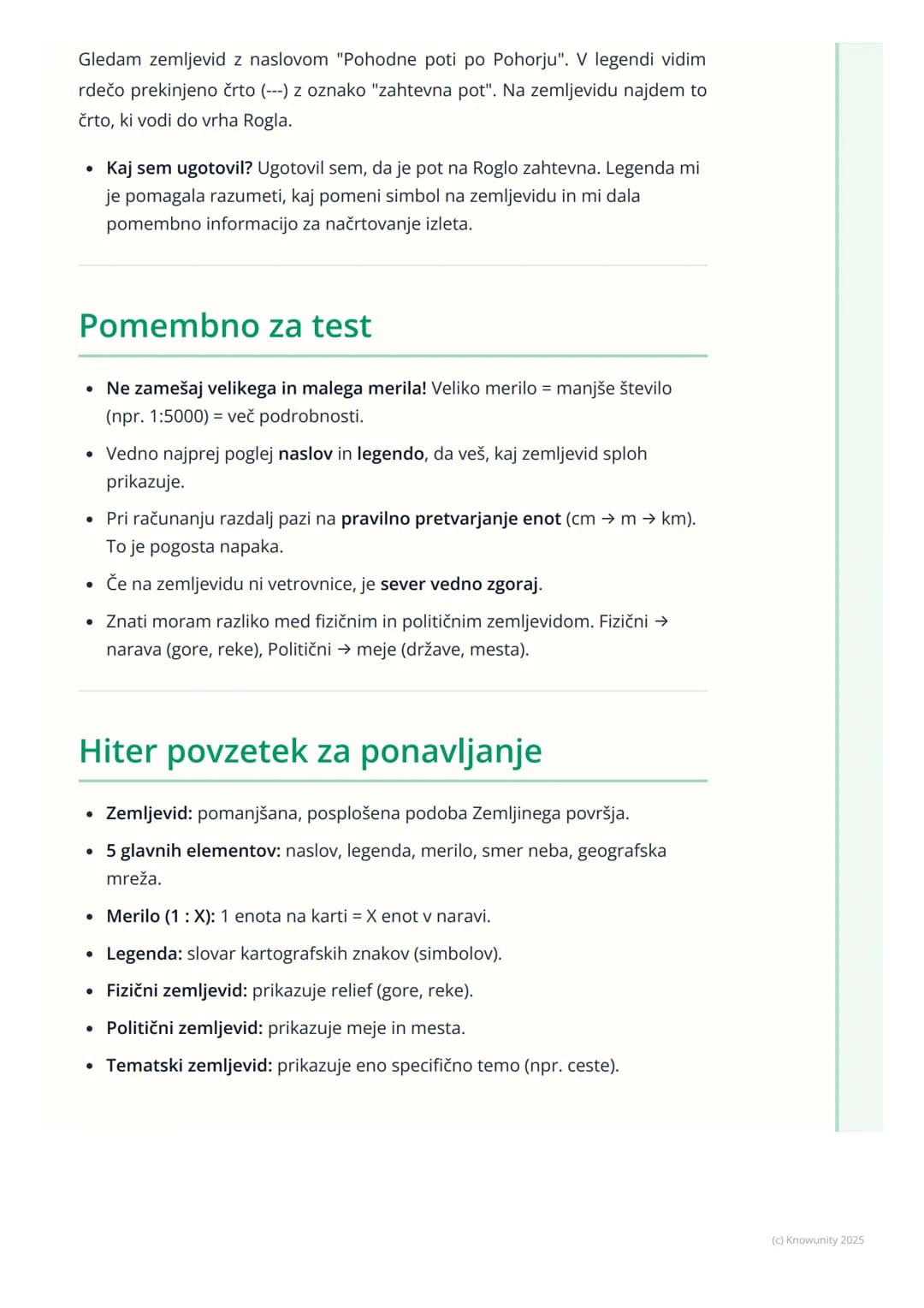 # Zemljevidi in njihovi elementi

## Kaj so zemljevidi in zakaj so pomembni?

Zemljevid je pomanjšana in posplošena podoba Zemljinega površj