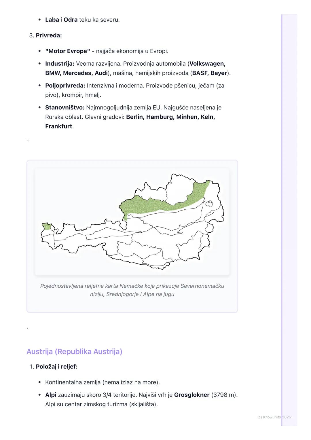 # Geografija Nemačke, Austrije i
Švajcarske

Geografija Nemačke, Austrije i Švajcarske

Ove tri zemlje čine jezgro Srednje Evrope. Sve su ve