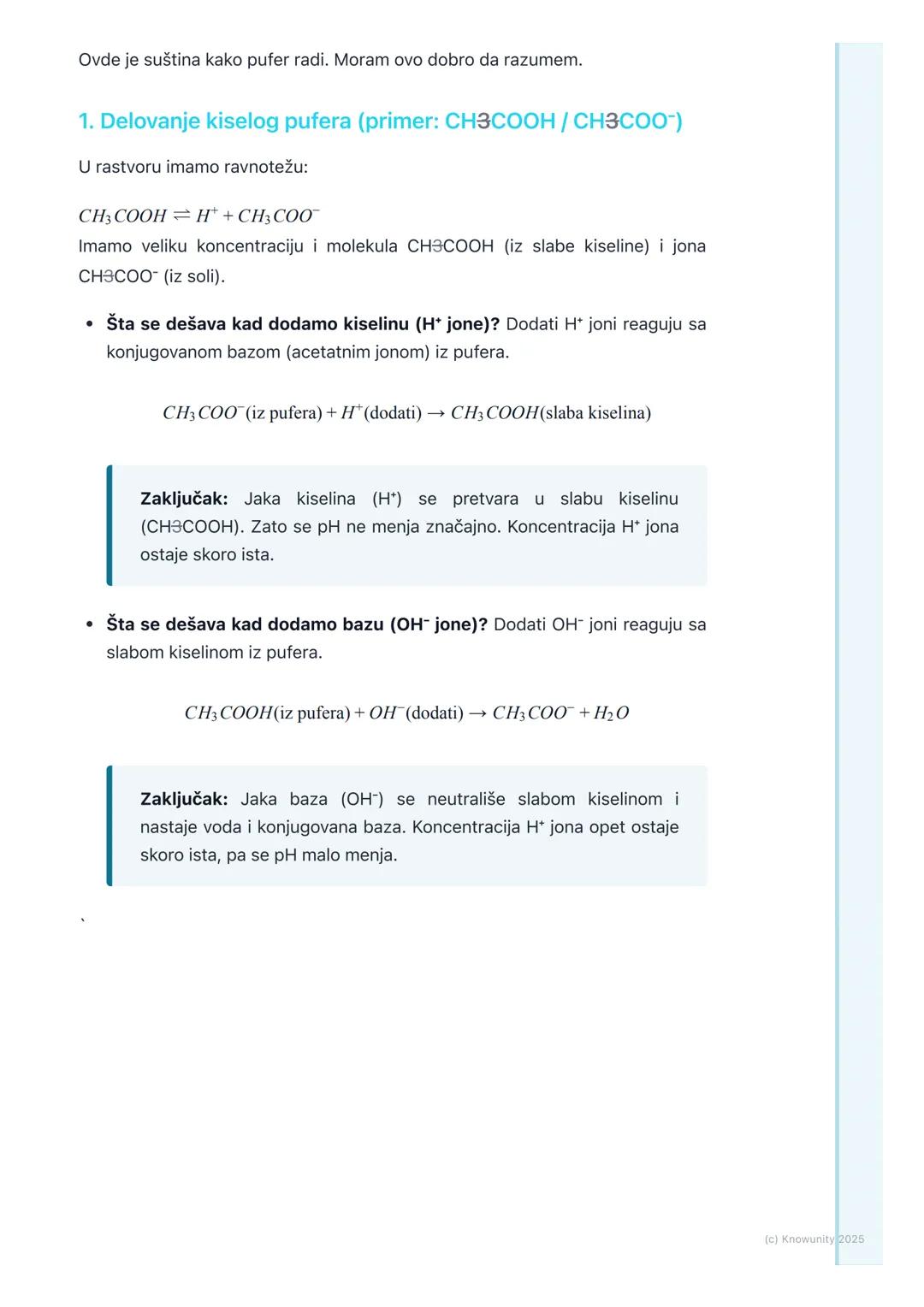 # Puferi

Šta su puferi i zašto su važni

Puferi su rastvori koji se opiru promeni pH vrednosti pri dodatku male količine
jake kiseline ili 