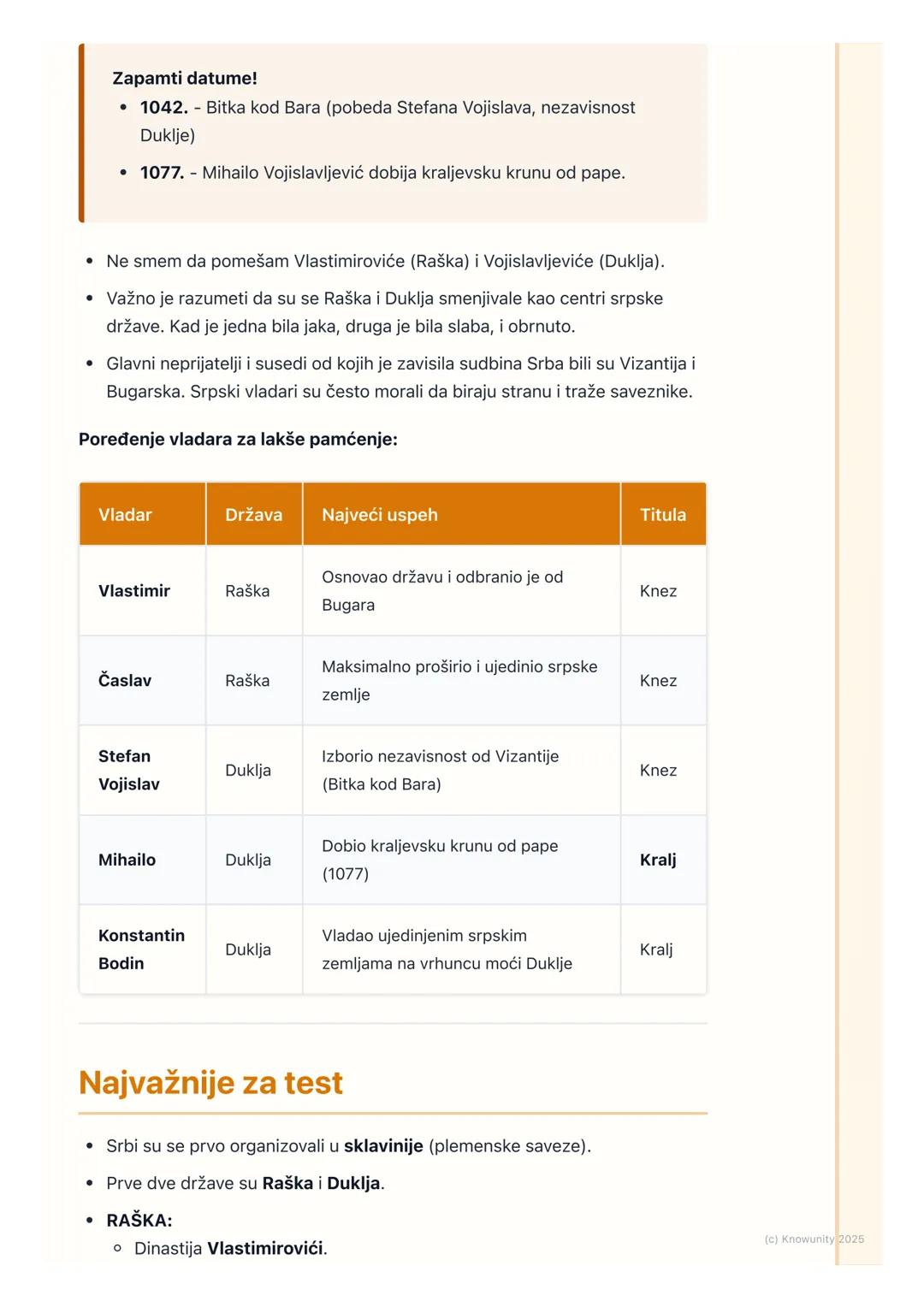 # Prve srpske države – Raška i
Duklja

Uvod u prve srpske države

Nakon doseljavanja na Balkansko poluostrvo u 6. i 7. veku, Srbi su živeli 