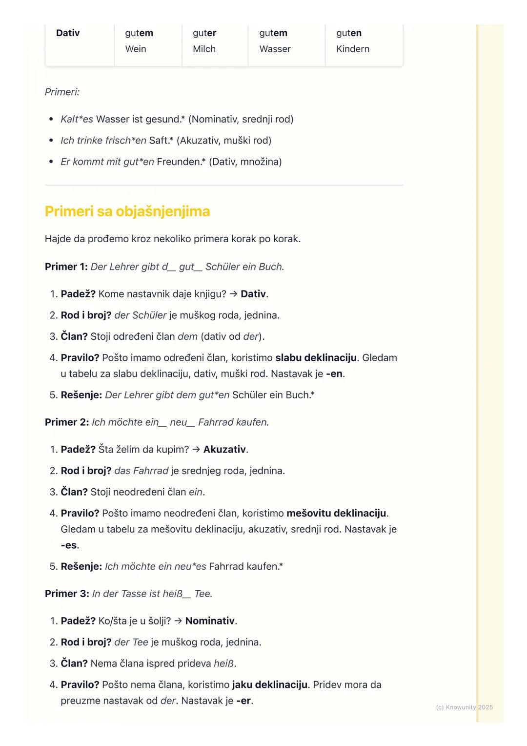 # Deklinacija prideva

Uvod u deklinaciju prideva

Deklinacija prideva je menjanje nastavka prideva u zavisnosti od imenice koju
opisuje. Ta