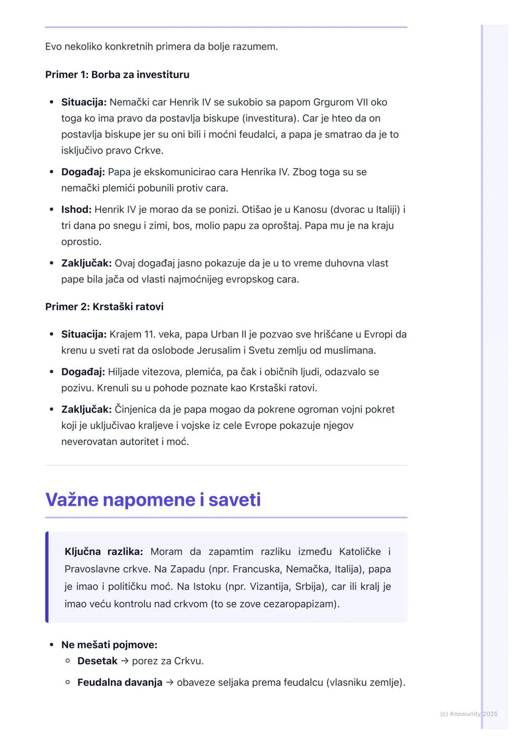 # Uloga Crkve – moć i uticaj

## Uvodni pregled

U srednjem veku, Crkva je bila najvažnija i najmoćnija institucija u Evropi. Njen
uticaj se