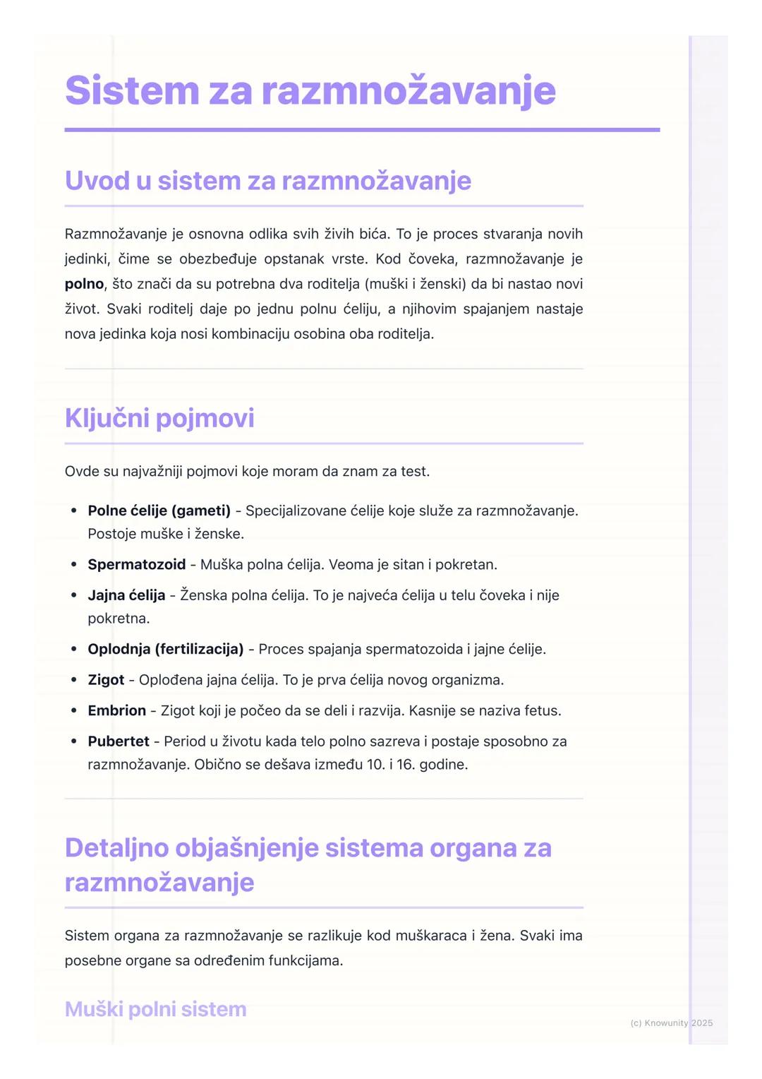 Sistem za razmnožavanje