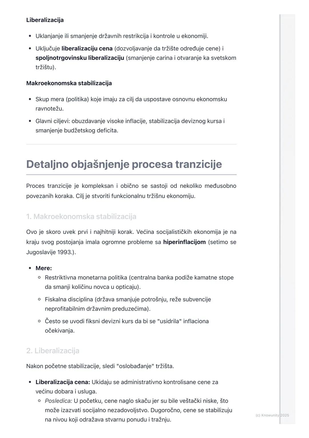 # Ekonomija tranzicije

Uvod u ekonomiju tranzicije

Ekonomija tranzicije je proces transformacije nacionalne ekonomije iz
centralno-plansko