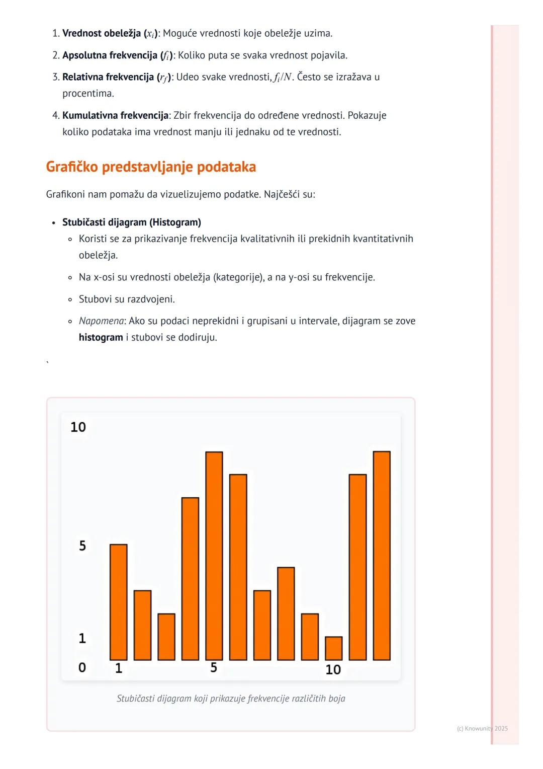 # Osnovni pojmovi statistike

## Uvod u statistiku

Statistika je grana matematike koja se bavi prikupljanjem, organizovanjem,
analizom, tum