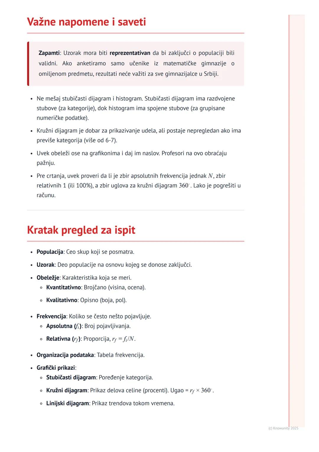 # Osnovni pojmovi statistike

## Uvod u statistiku

Statistika je grana matematike koja se bavi prikupljanjem, organizovanjem,
analizom, tum