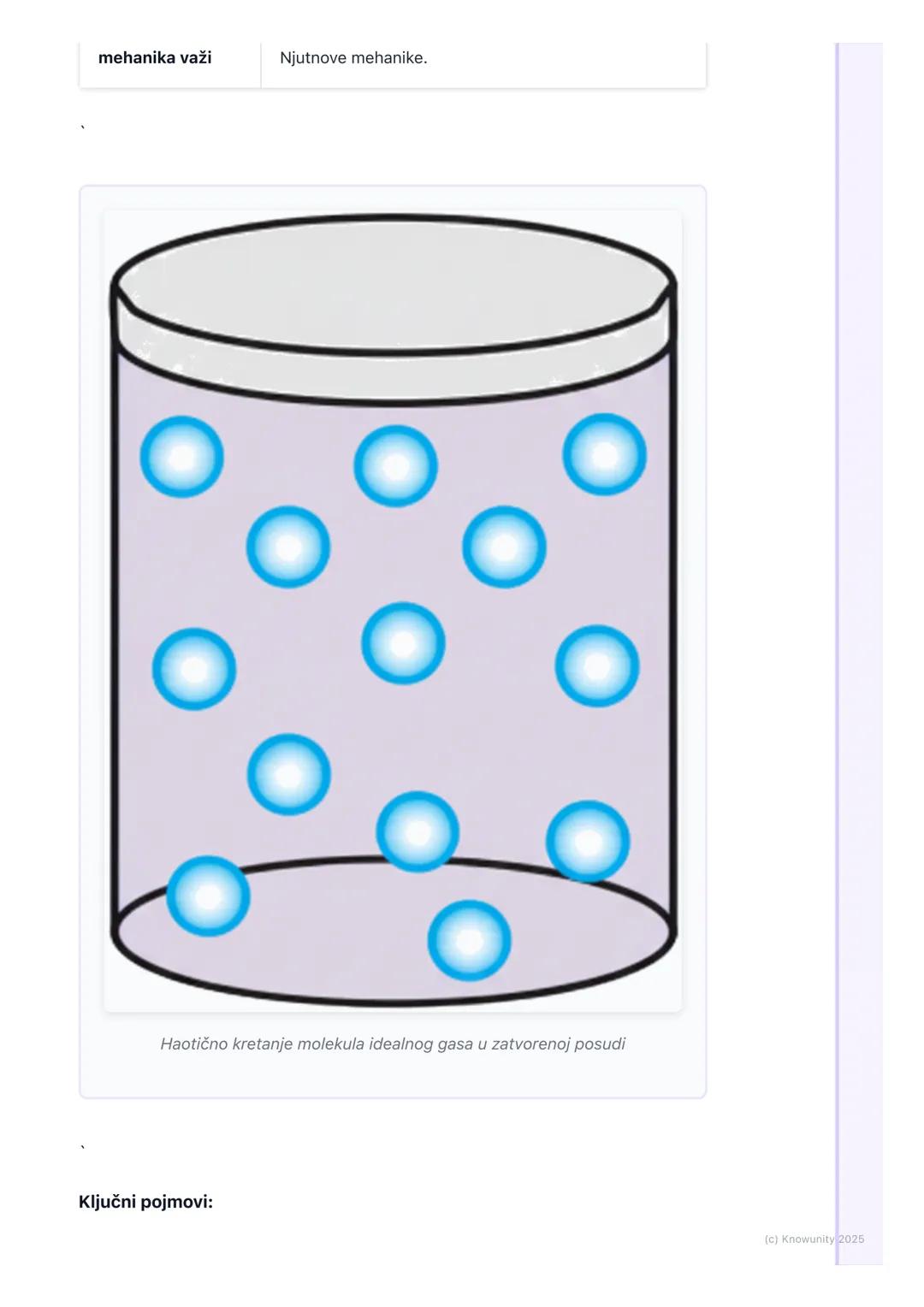 # Molekularno-kinetička teorija
gasova

Uvod u molekularno-kinetičku teoriju

Molekularno-kinetička teorija (MKT) objašnjava makroskopske os