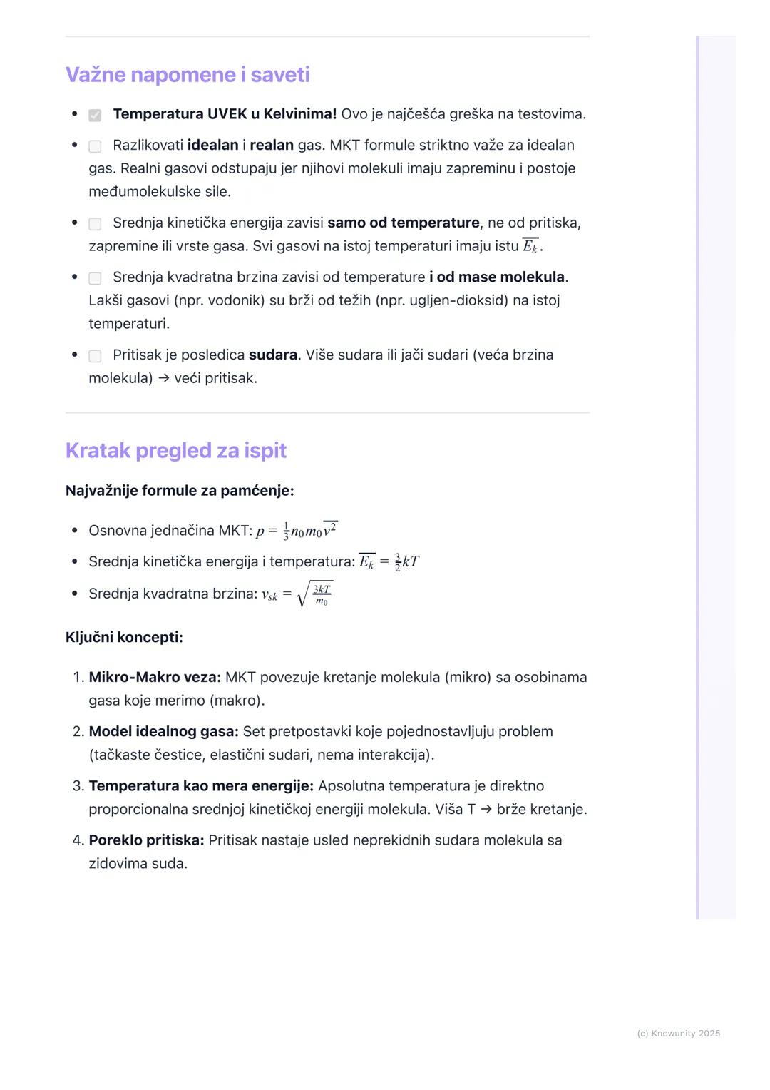 # Molekularno-kinetička teorija
gasova

Uvod u molekularno-kinetičku teoriju

Molekularno-kinetička teorija (MKT) objašnjava makroskopske os