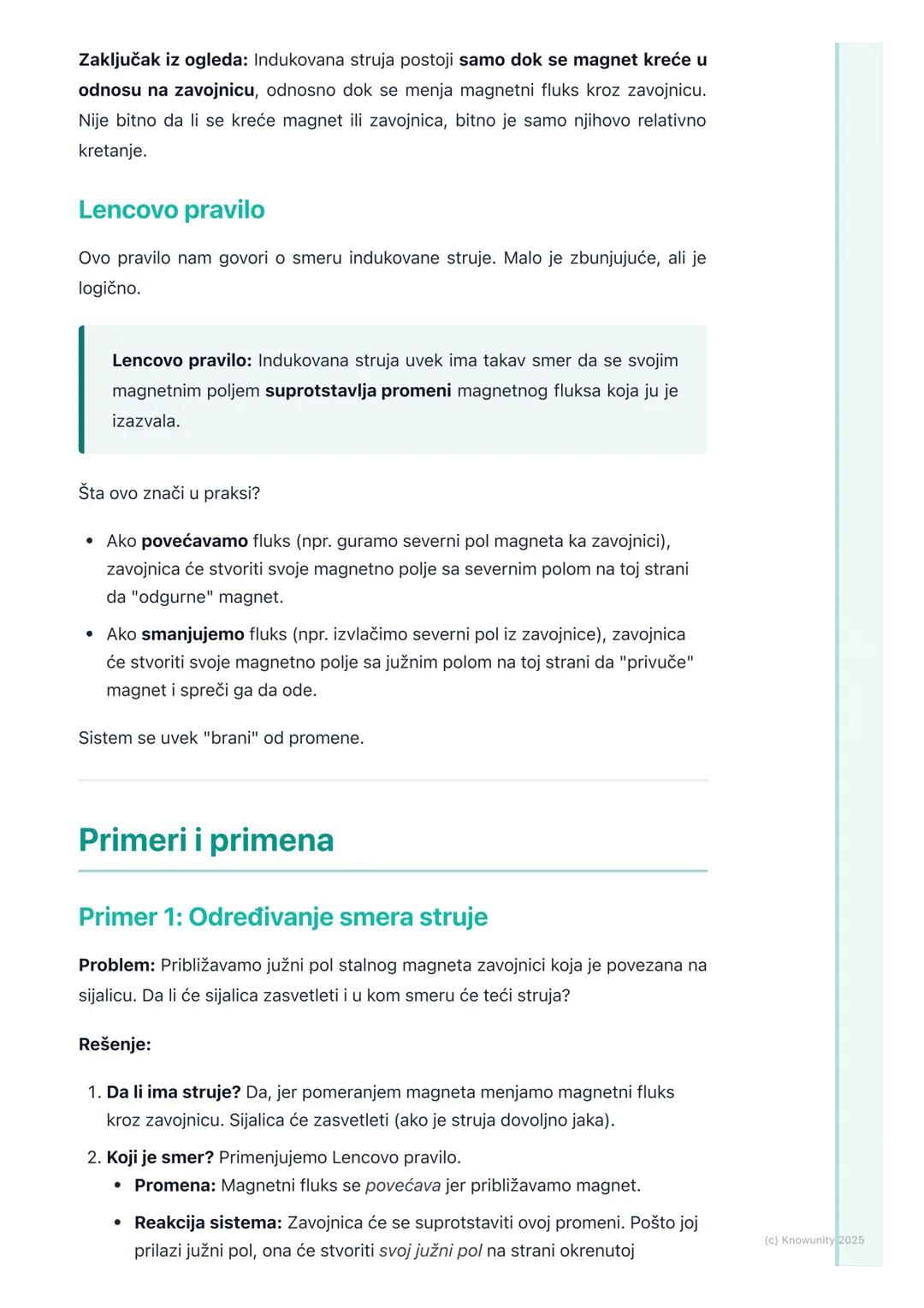 # Elektromagnetna indukcija
(osnovni pojmovi)

Uvod u elektromagnetnu indukciju

Ovo je u suštini obrnuto od onoga što smo učili o magnetnom