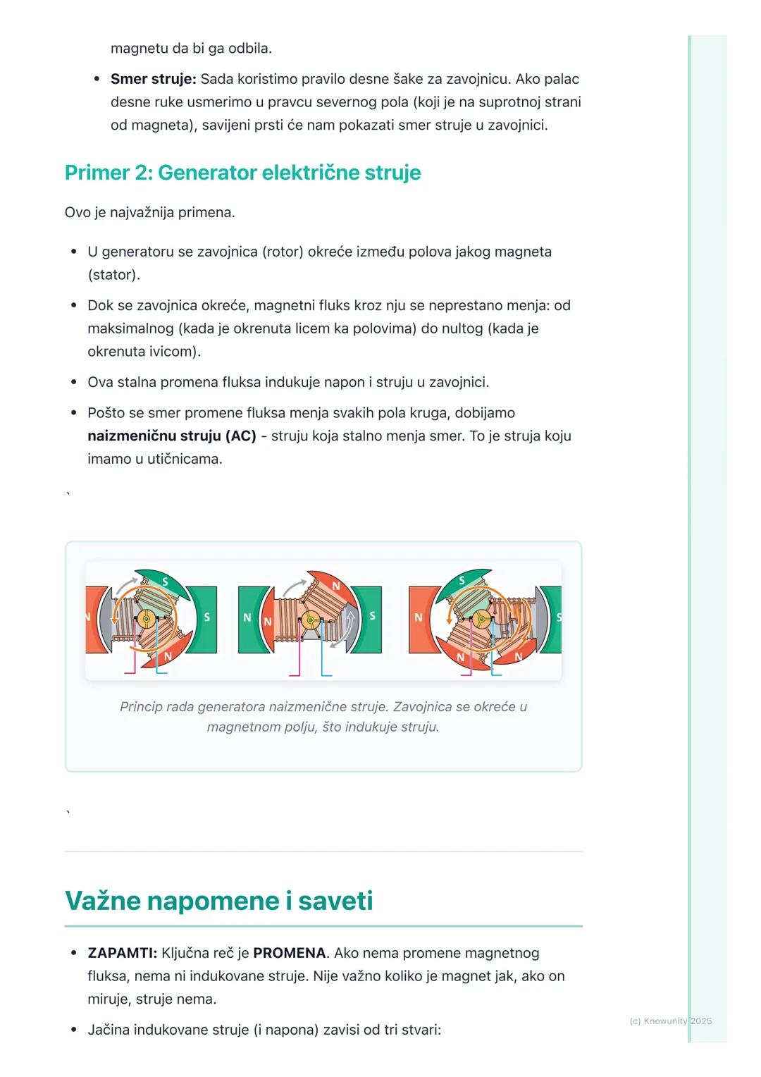 # Elektromagnetna indukcija
(osnovni pojmovi)

Uvod u elektromagnetnu indukciju

Ovo je u suštini obrnuto od onoga što smo učili o magnetnom