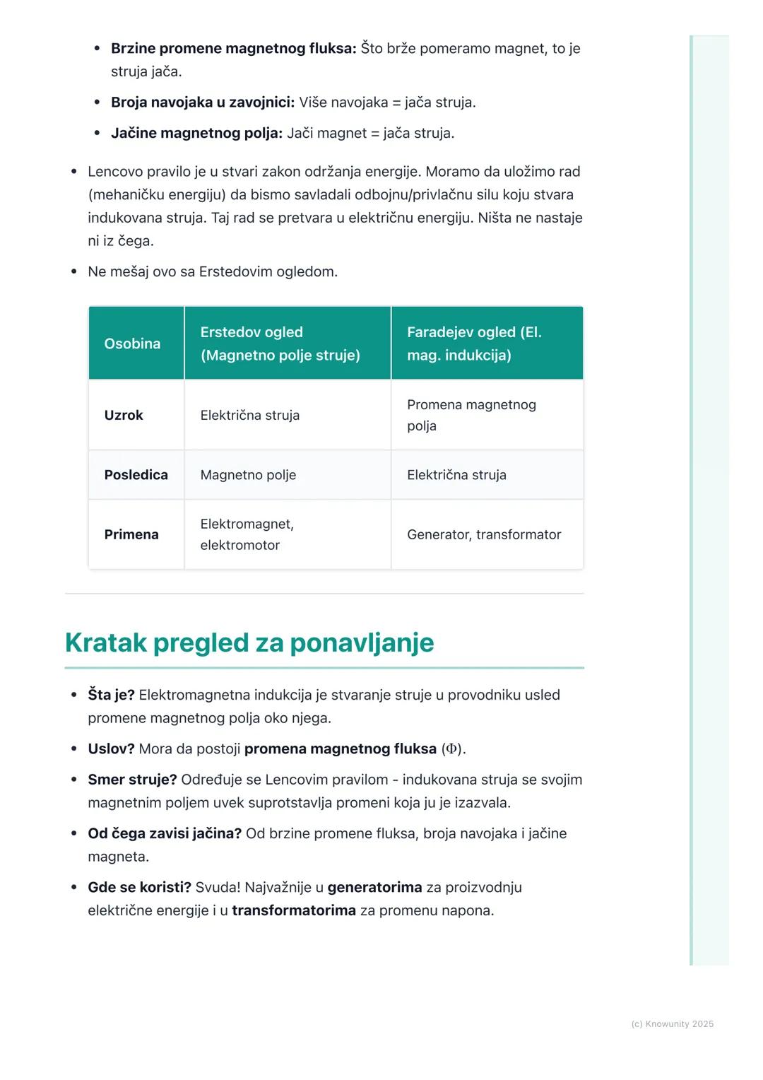 # Elektromagnetna indukcija
(osnovni pojmovi)

Uvod u elektromagnetnu indukciju

Ovo je u suštini obrnuto od onoga što smo učili o magnetnom