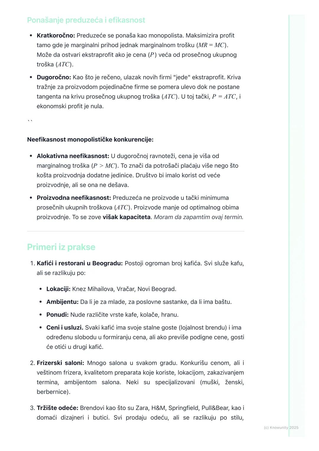 # Monopolistička konkurencija

Uvod u monopolističku konkurenciju

Ovo je tržišna struktura koja se nalazi između savršene konkurencije i či