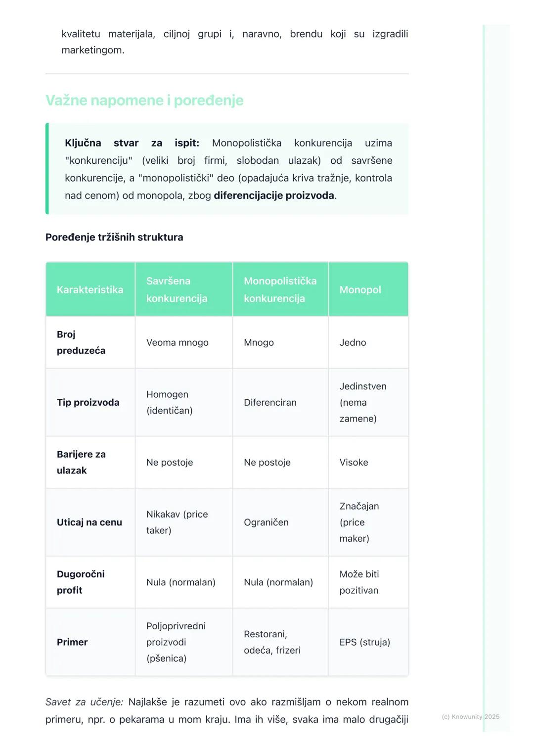 # Monopolistička konkurencija

Uvod u monopolističku konkurenciju

Ovo je tržišna struktura koja se nalazi između savršene konkurencije i či