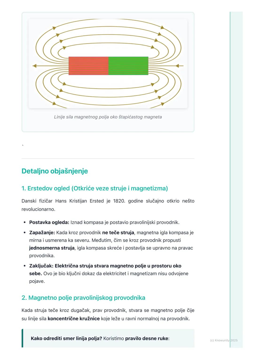 # Magnetno Polje i Magnetno
# Polje Struje

Uvod u magnetno polje

Magnetno polje je prostor oko magneta ili provodnika kroz koji protiče st