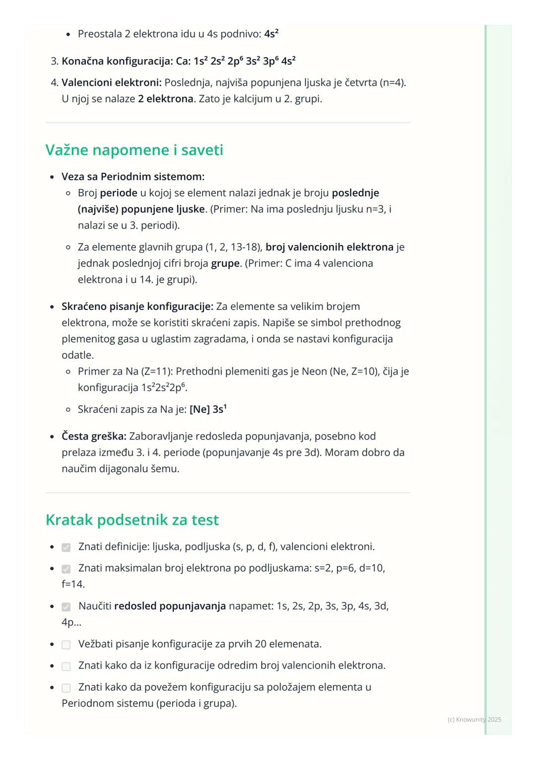 # Elektronska konfiguracija

Šta je elektronska konfiguracija?

Elektronska konfiguracija je kao "adresa" svakog elektrona u atomu. Ona
nam 