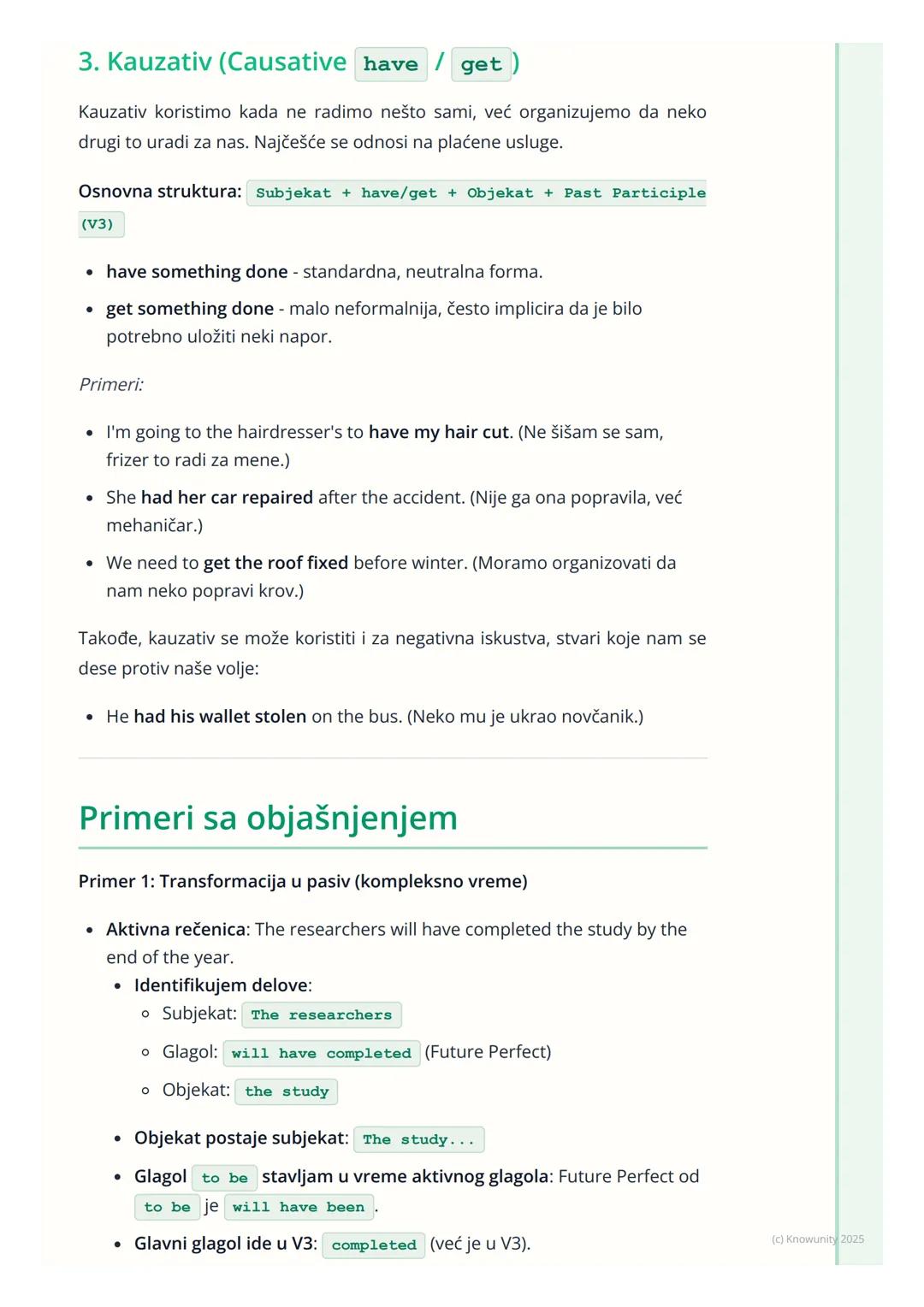 # Pasiv (svi oblici, impersonalni
pasiv i kauzativ)

Uvod i pregled pasiva

Pasiv je gramatička konstrukcija gde subjekat rečenice trpi radn