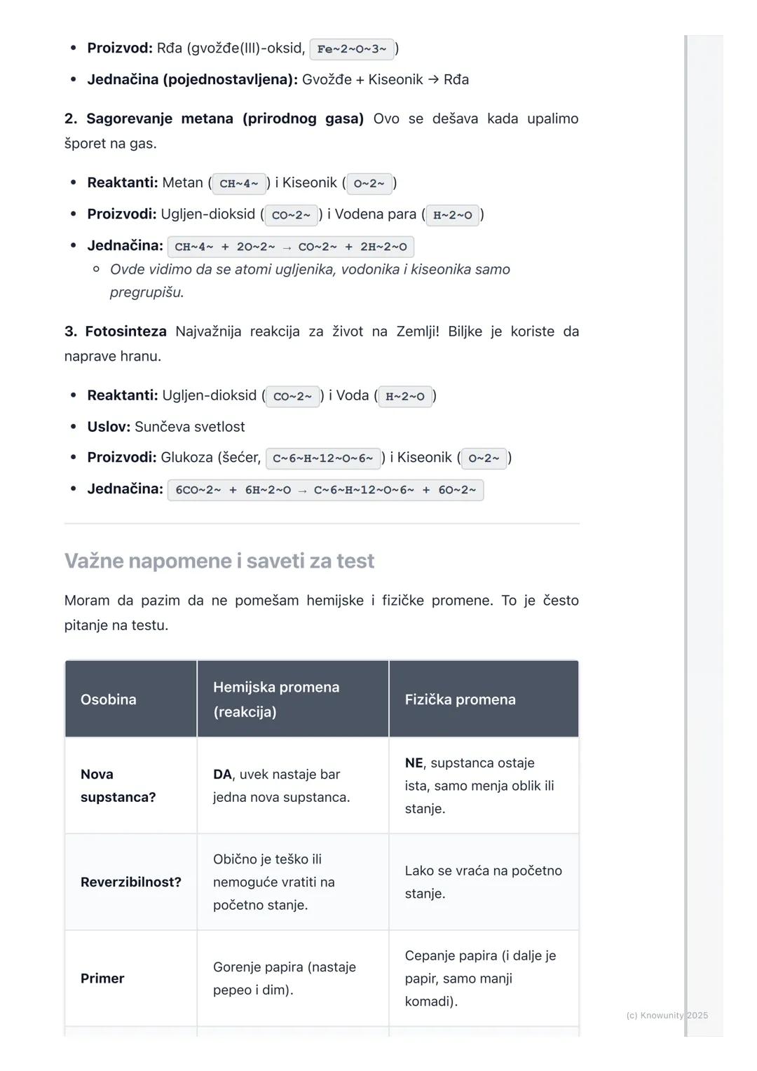 # Šta je hemijska reakcija?

Šta je to hemijska reakcija?

Hemijska reakcija je proces u kojem se početne supstance menjaju i pretvaraju
u p