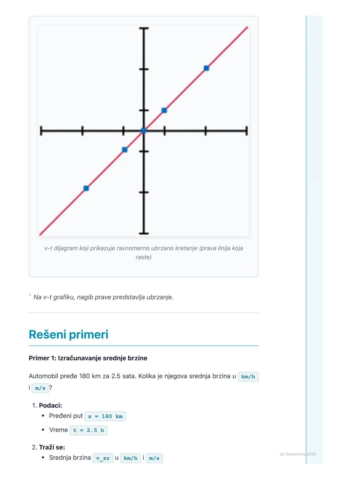 # Brzina i ubrzanje

# Uvod u brzinu i ubrzanje

Kinematika opisuje kretanje tela, a da ne ulazi u to zašto se kreću (to je
dinamika). Dva o