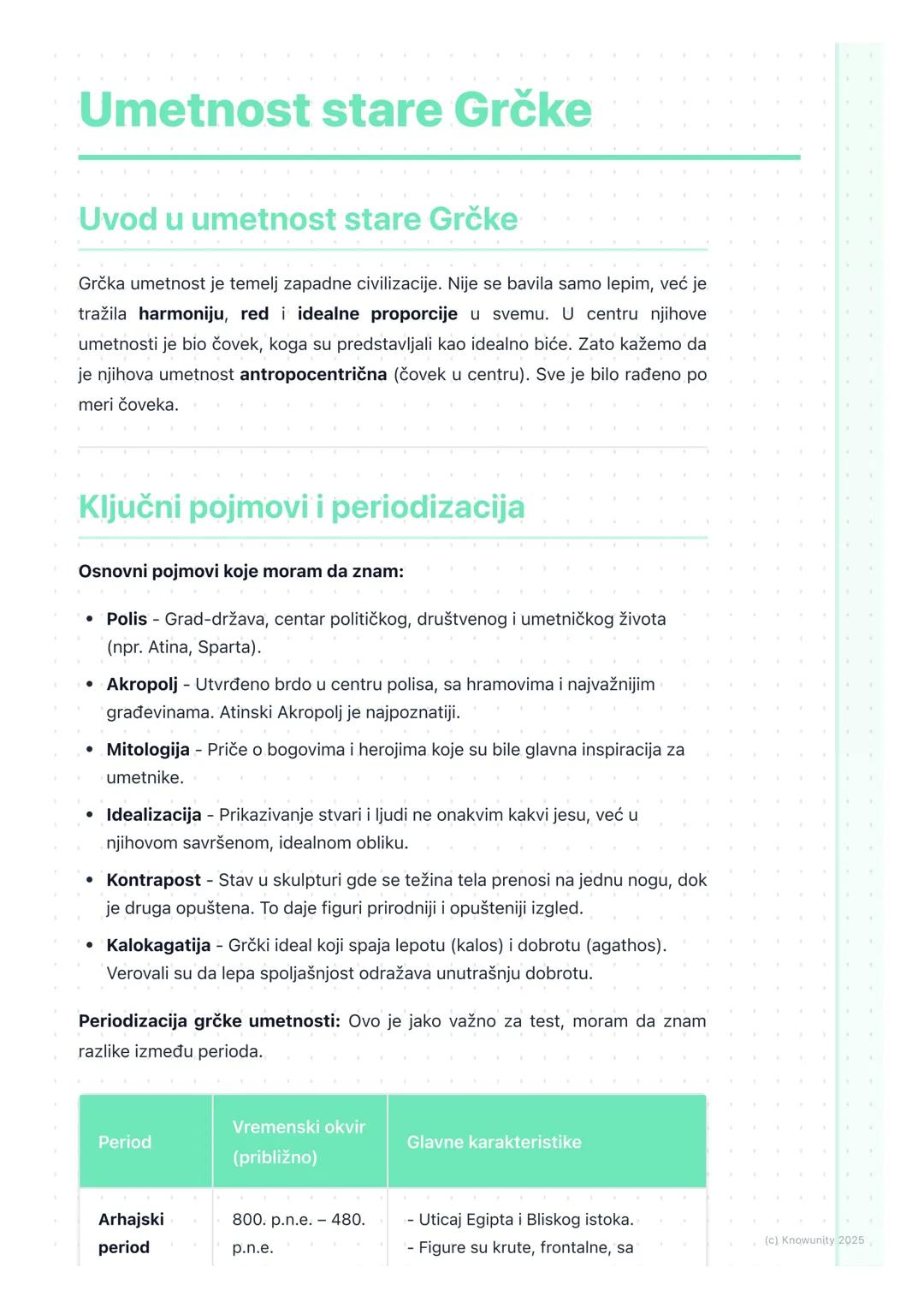 Umetnost stare Grčke