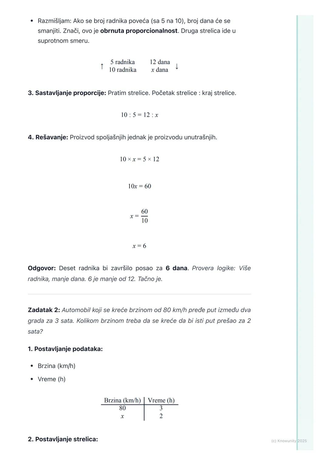 # Obrnuta proporcionalnost

Šta je obrnuta proporcionalnost?

Obrnuto proporcionalne veličine su dve veličine koje su zavisne jedna od
druge