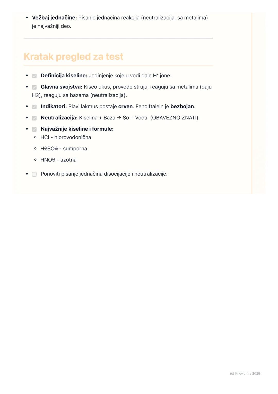 # Kiseline

## Uvod u kiseline

Kiseline su velika grupa hemijskih jedinjenja sa kojima se srećemo svaki dan.
Nalaze se u hrani (limun, sirć