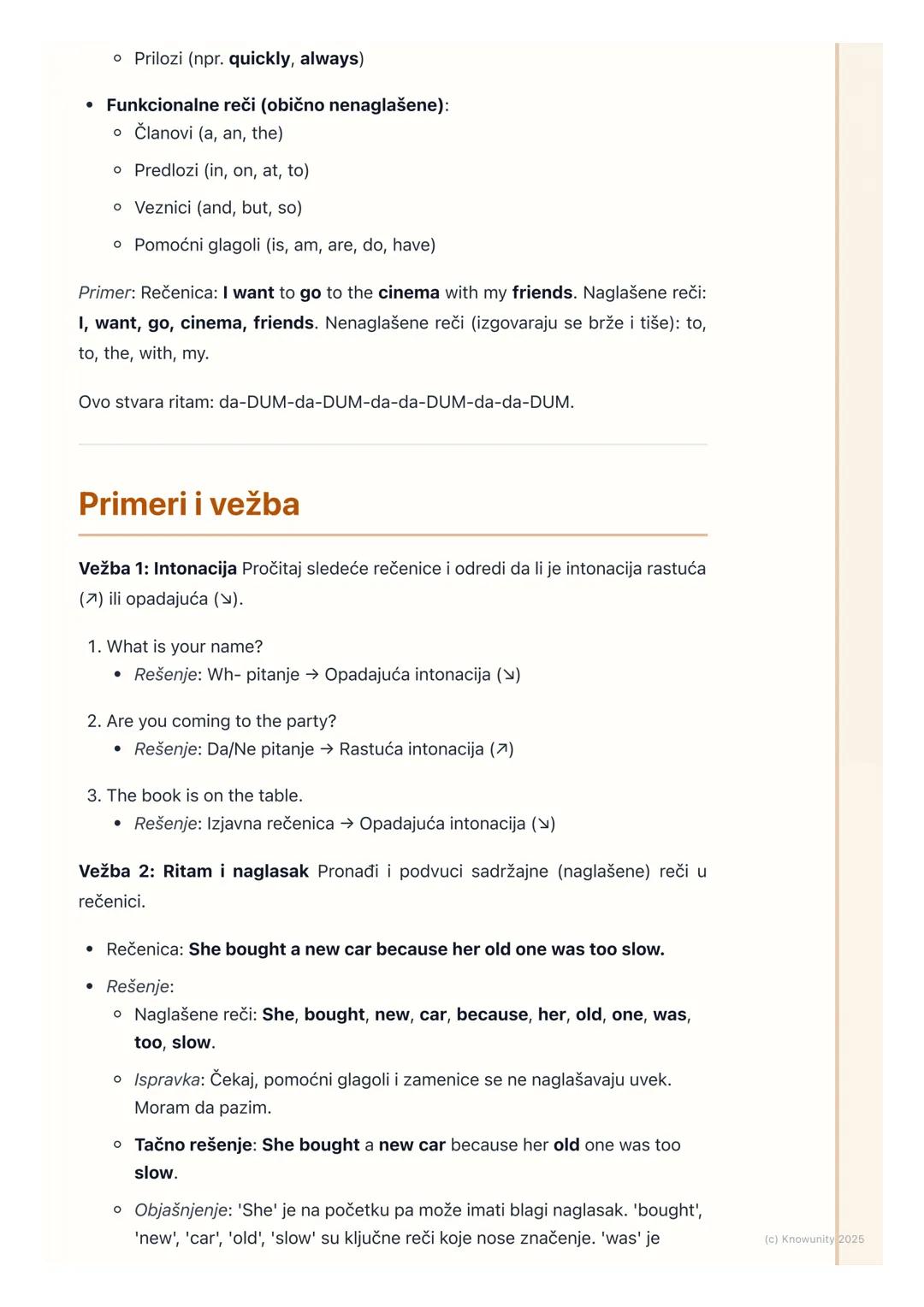 # Izgovor, intonacija i ritam

Uvod u izgovor, intonaciju i ritam

Ovo je važno jer nije dovoljno samo znati reči i gramatiku. Način na koji