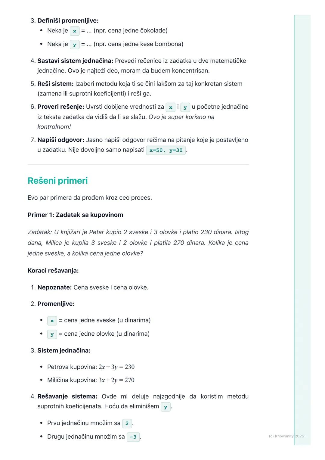 # Primena sistema linearnih
jednačina

Primena sistema linearnih jednačina

Ovo je deo gde tekstualne zadatke rešavamo pomoću matematike, ko
