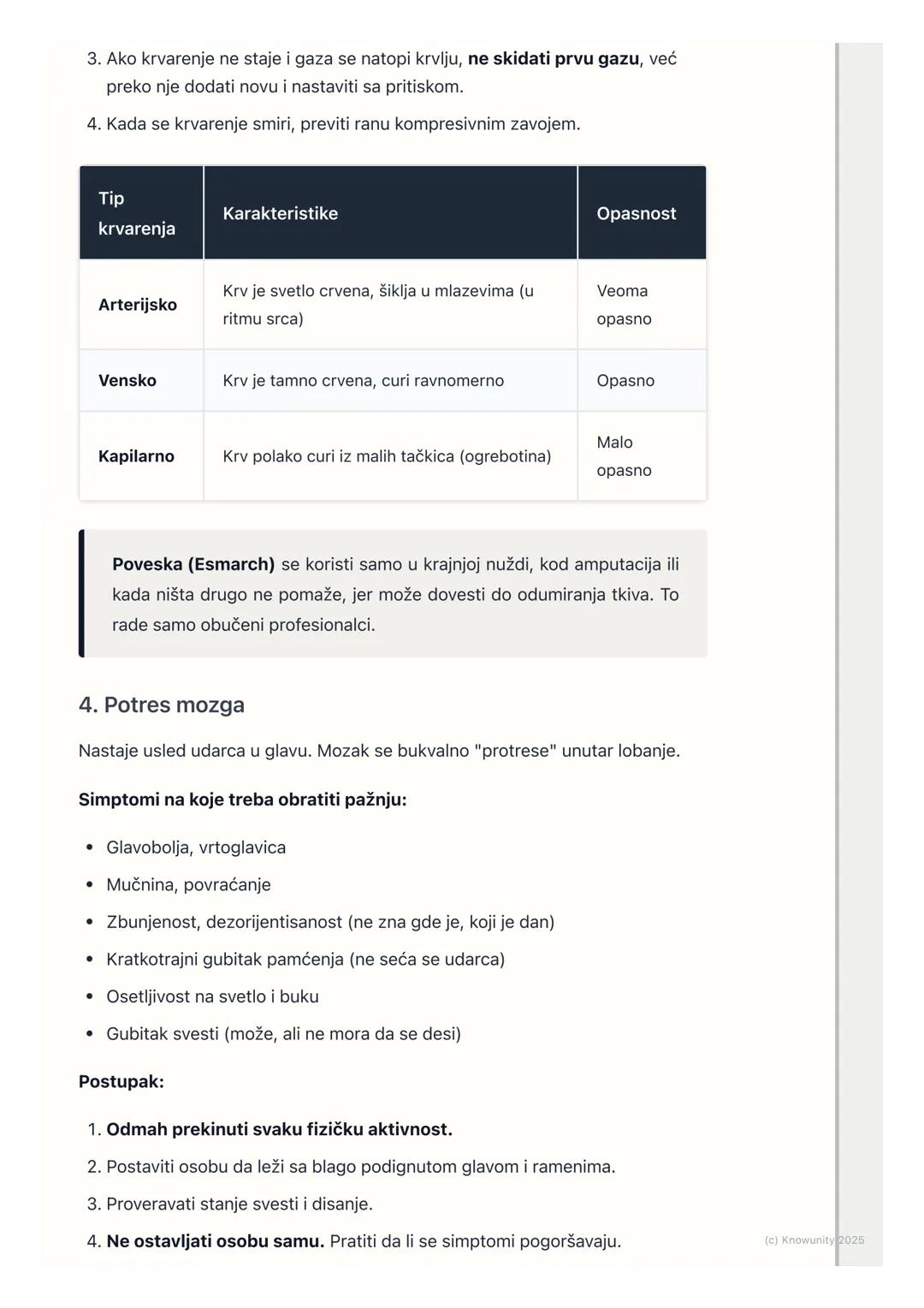 # Osnovi prve pomoći

## Uvod i značaj prve pomoći

Prva pomoć je skup mera i postupaka koji se primenjuju na licu mesta,
neposredno nakon p