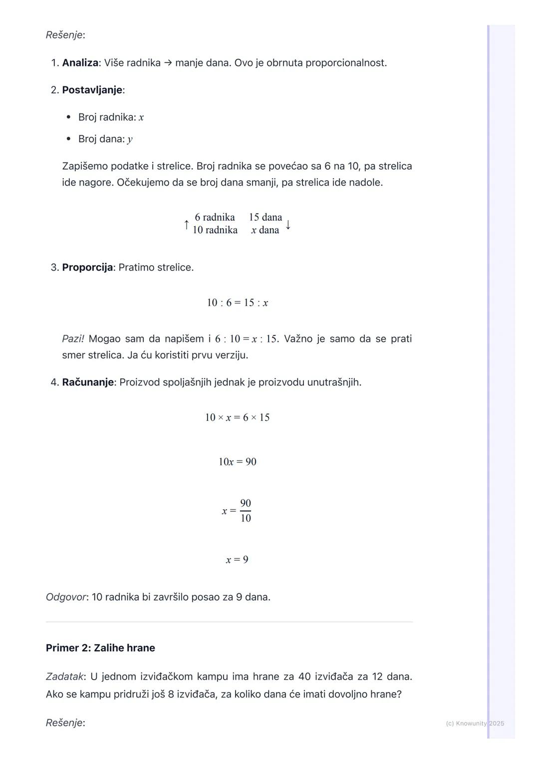 # Obrnuta proporcionalnost

## Šta je obrnuta proporcionalnost?

Obrnuta proporcionalnost opisuje odnos između dve veličine gde se
povećanje