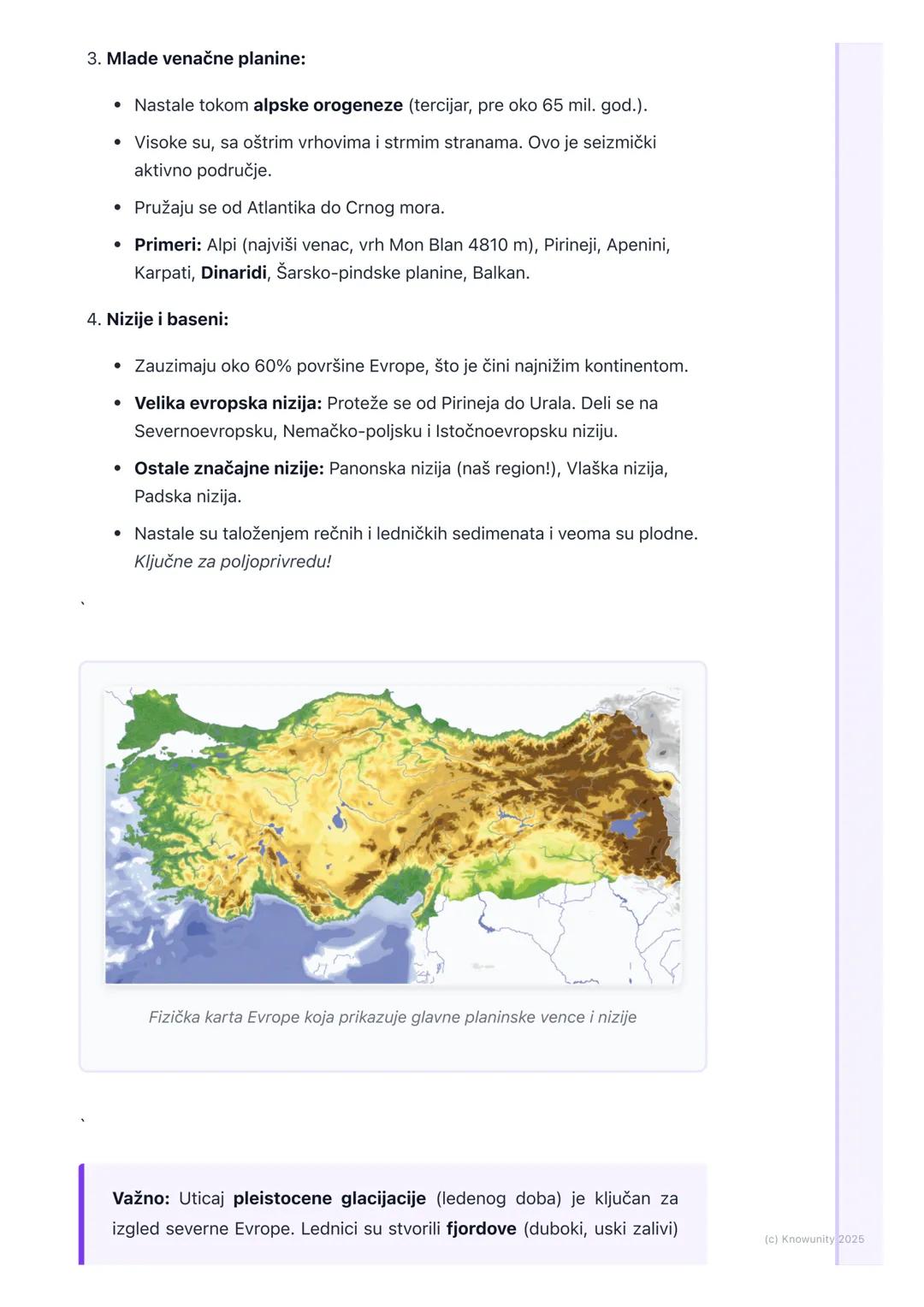 # Fizičko-geografske odlike
Evrope

Uvodni pregled fizičko-geografskih odlika

Evropa je, iako drugi najmanji kontinent, izuzetno geografski