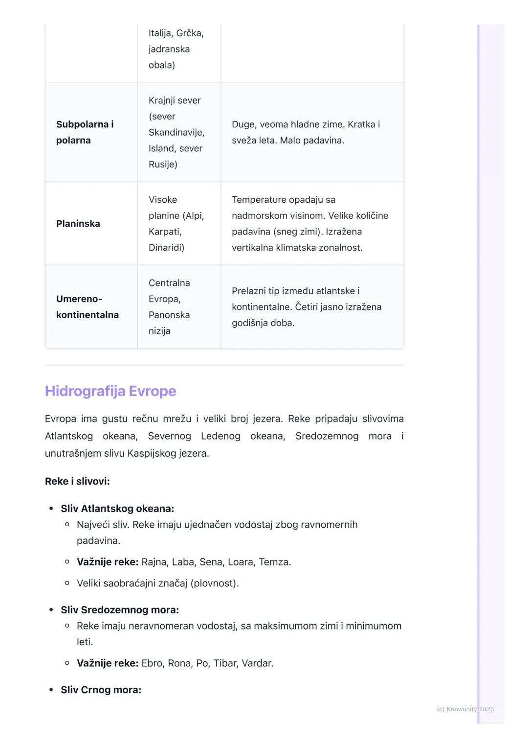 # Fizičko-geografske odlike
Evrope

Uvodni pregled fizičko-geografskih odlika

Evropa je, iako drugi najmanji kontinent, izuzetno geografski