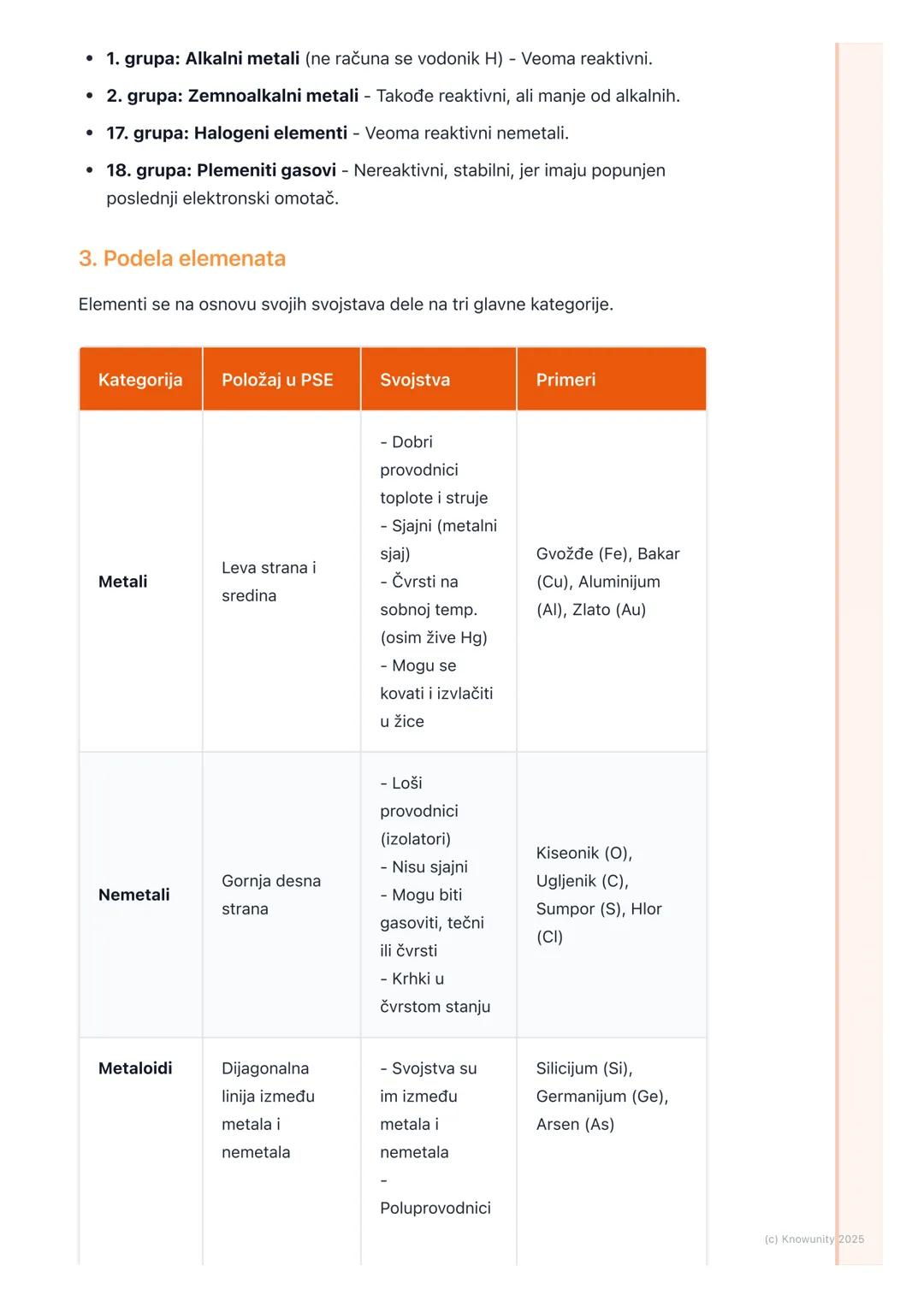 # Periodni sistem elemenata

Uvod u Periodni sistem elemenata

Periodni sistem elemenata (PSE) je najvažnija tabela u hemiji. To je u suštin